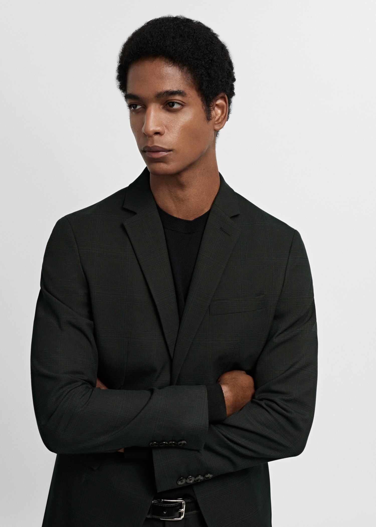 Super slim-fit suit jacket in stretch fabric - Details of the article 1