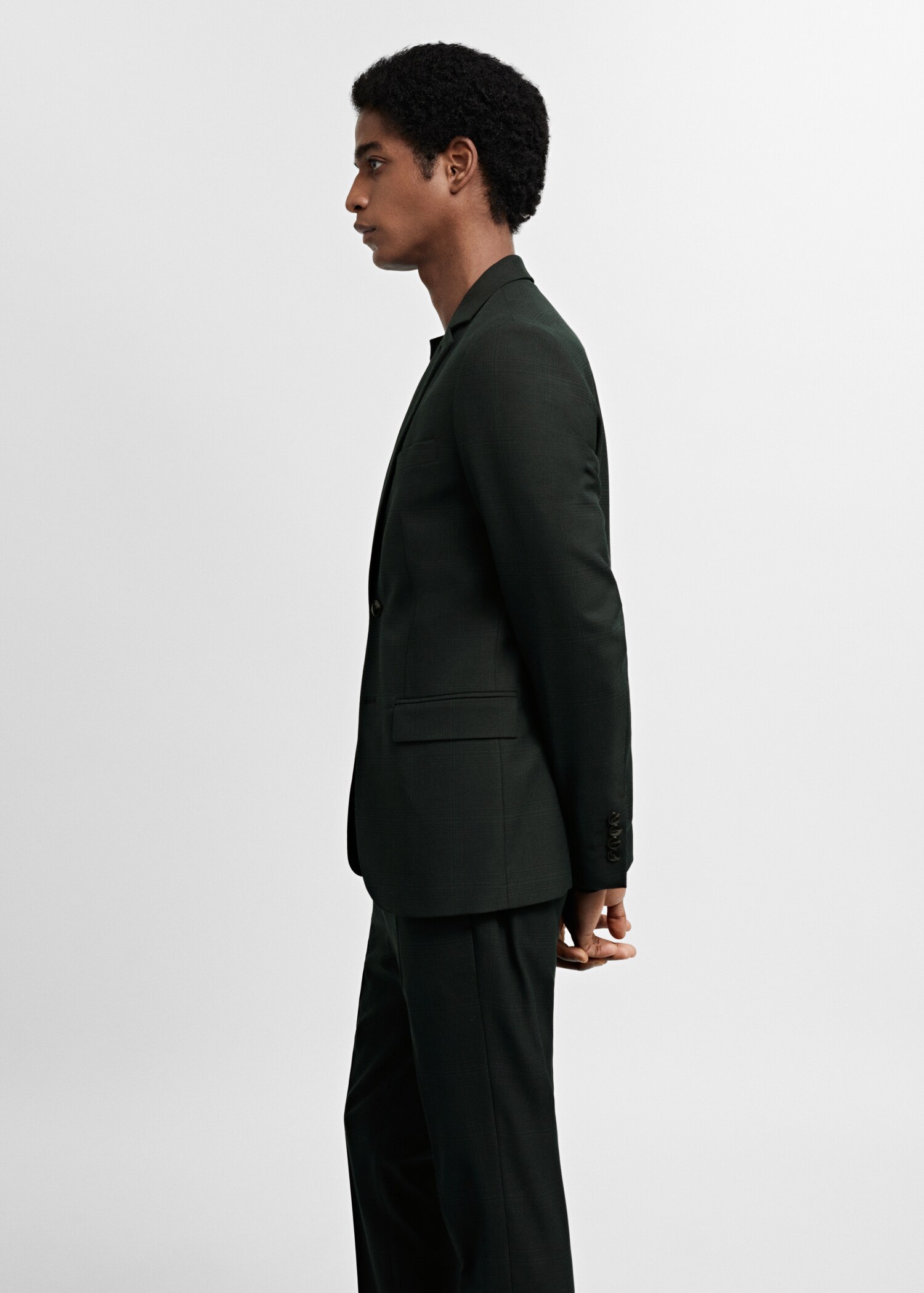 Super slim-fit suit jacket in stretch fabric - Details of the article 2