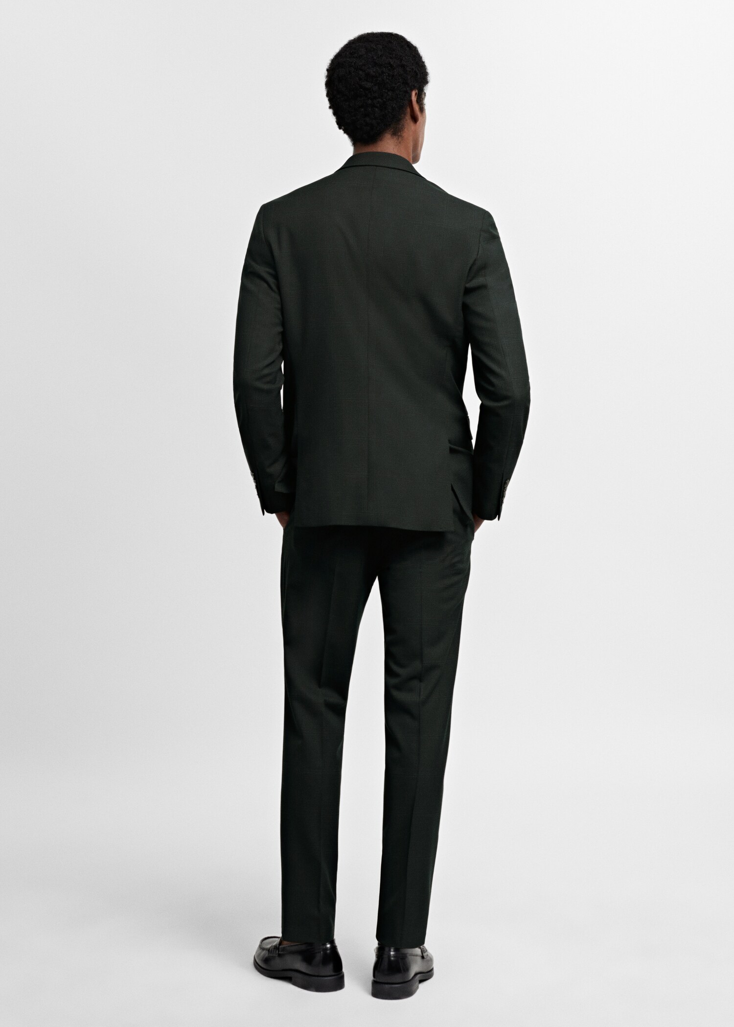 Super slim-fit suit jacket in stretch fabric - Reverse of the article