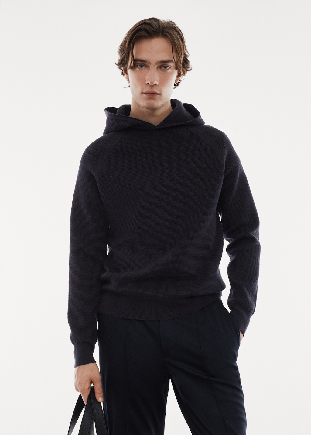 Maglia A Manica da Semplice Stile Uomo A Maglia Lunga Collo Alto Maglia