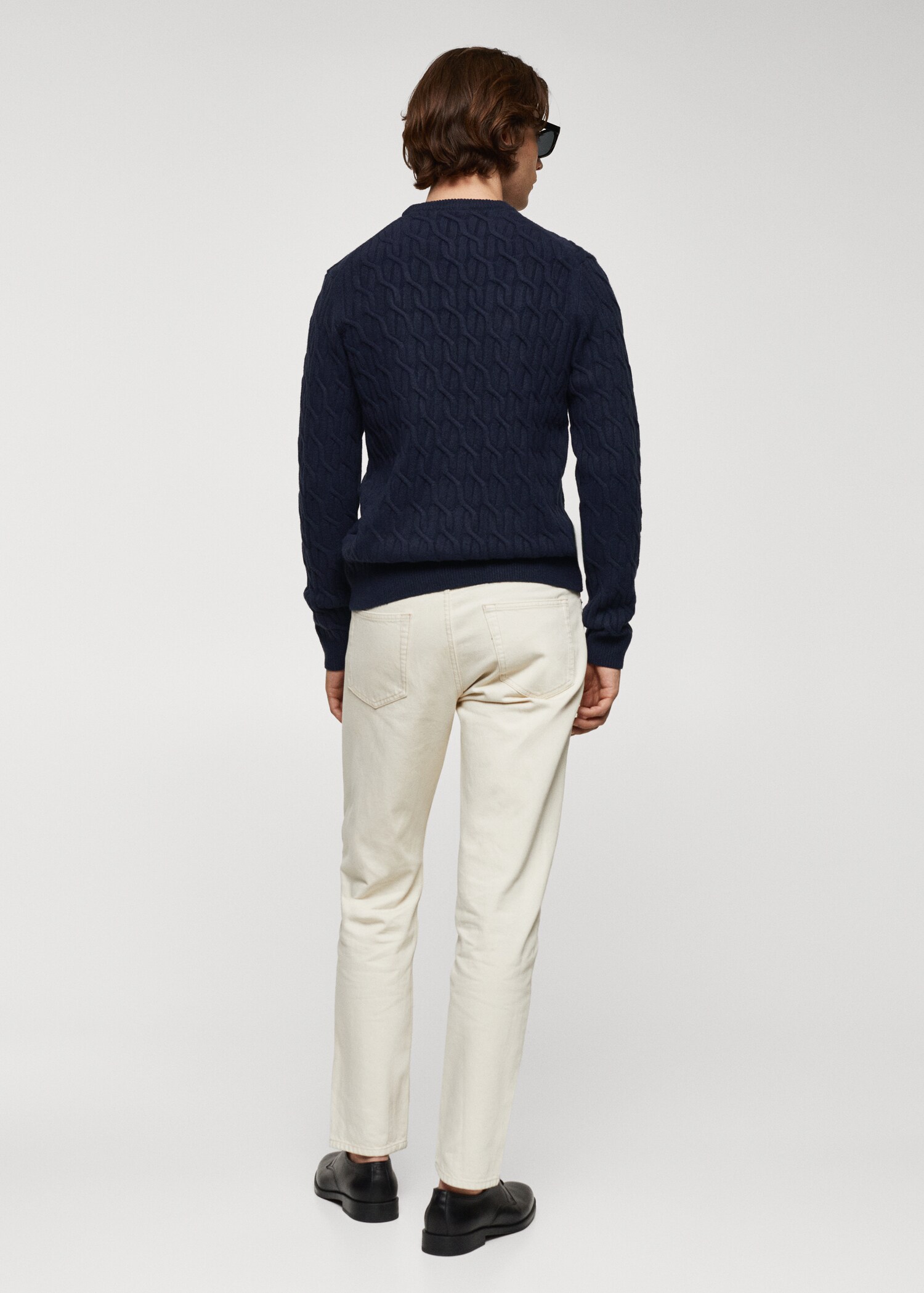 Pull-over maille tressée - Verso de l’article