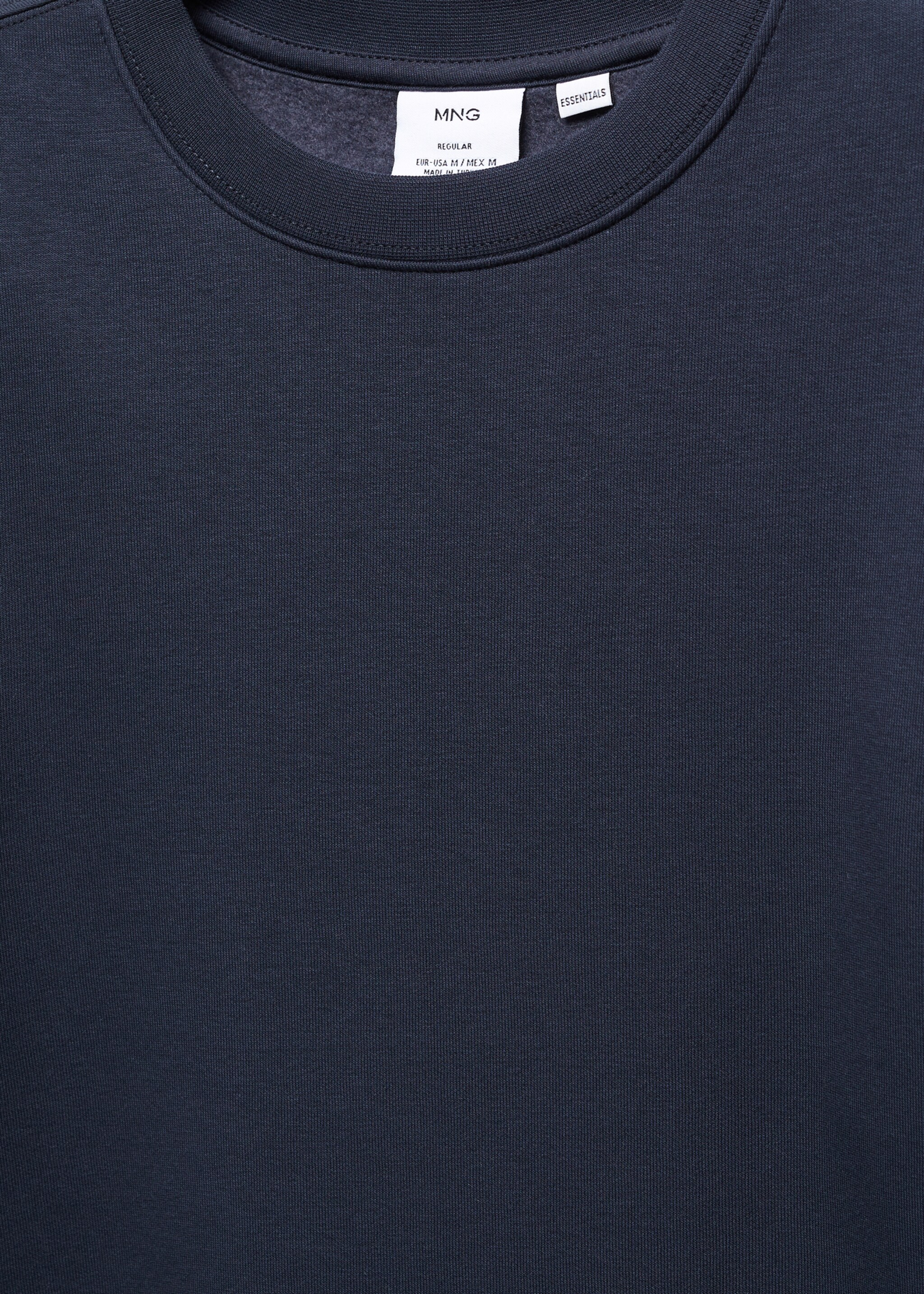 Sweat-shirt léger coton - Détail de l'article 8, Bleu marine. Ref: 67020649-00.