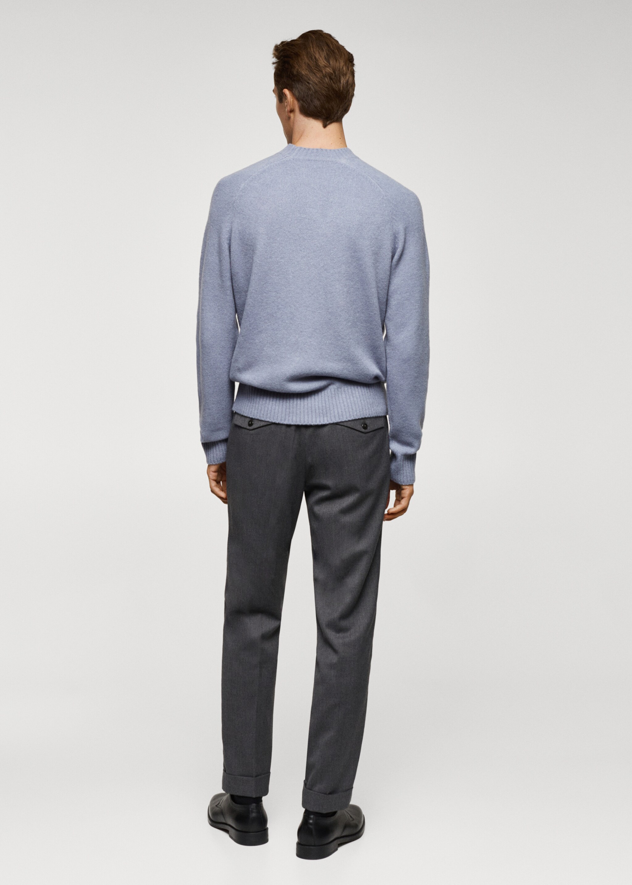 Pull-over maille détails côtelés - Verso de l’article