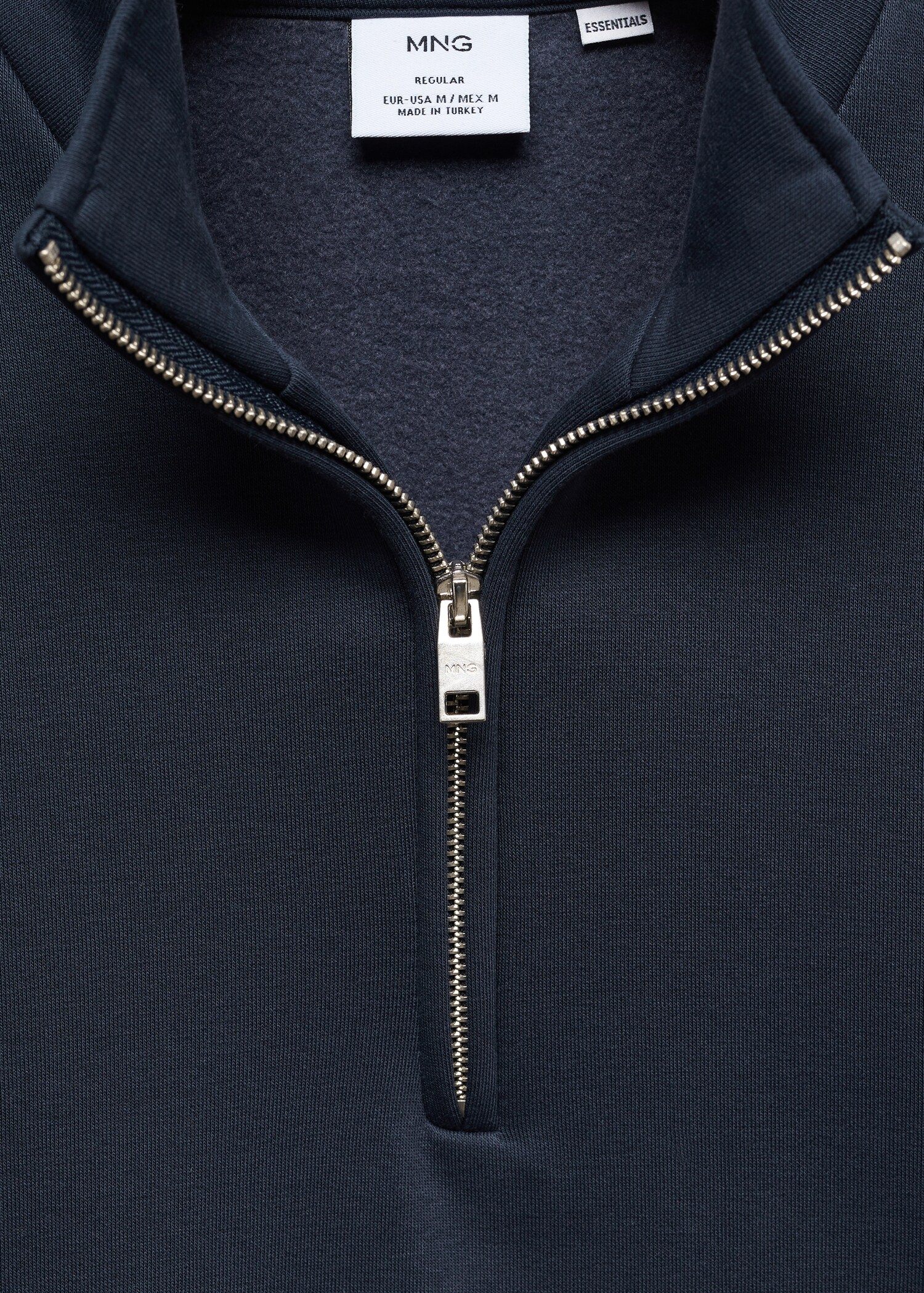 Baumwollsweatshirt mit Zip-Kragen - Detail des Artikels 8