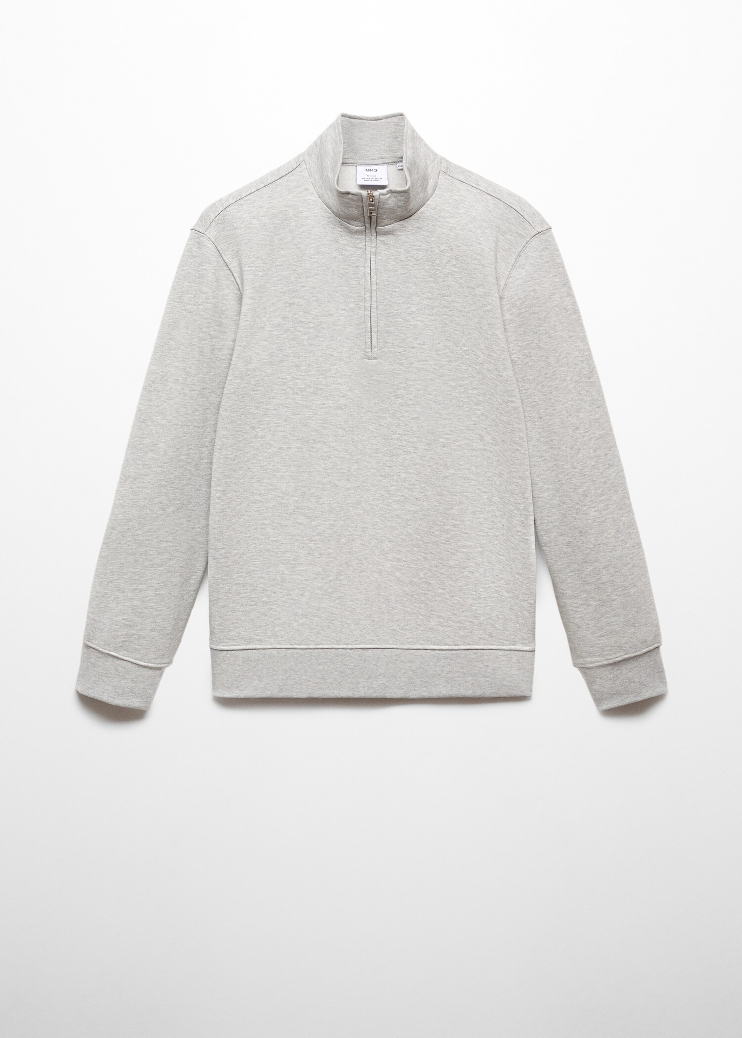 Sweatshirt bomull krage dragkedja - Artikel utan modell