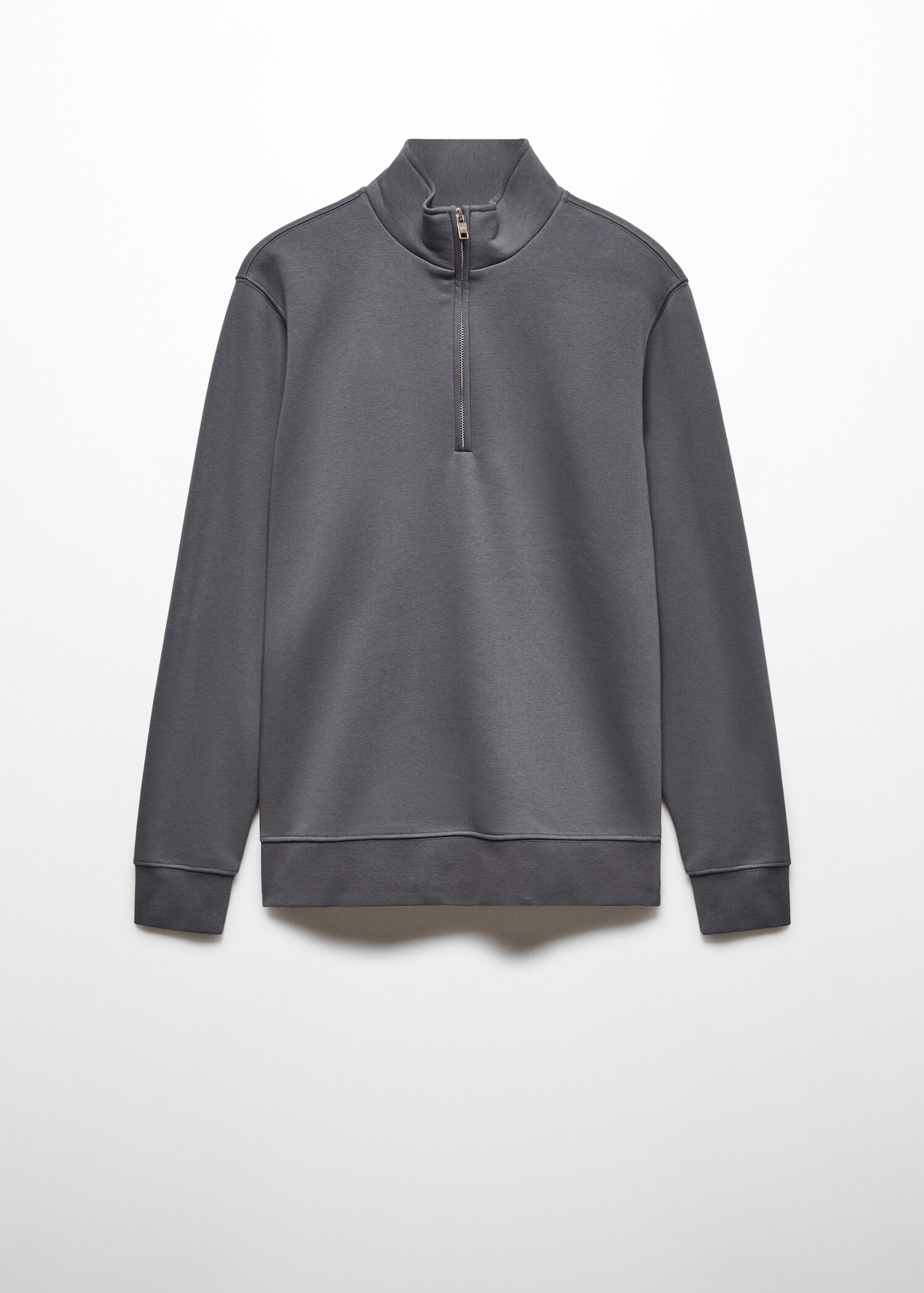 Sweatshirt bomull krage dragkedja - Artikel utan modell