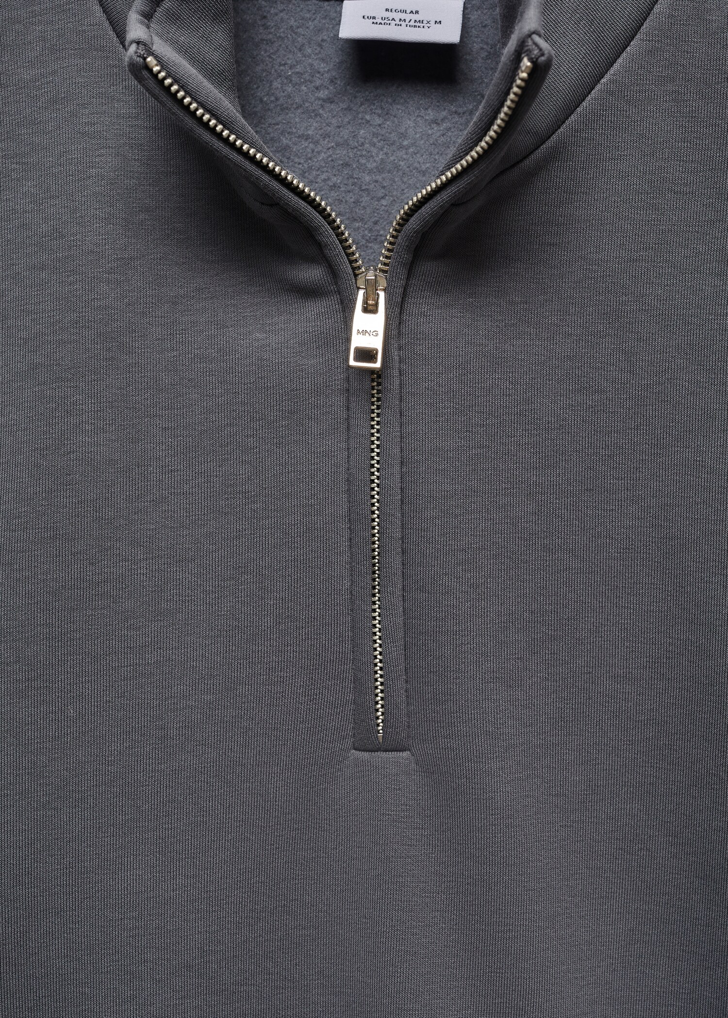 Sweatshirt bomull krage dragkedja - Detaljer om artikeln 8