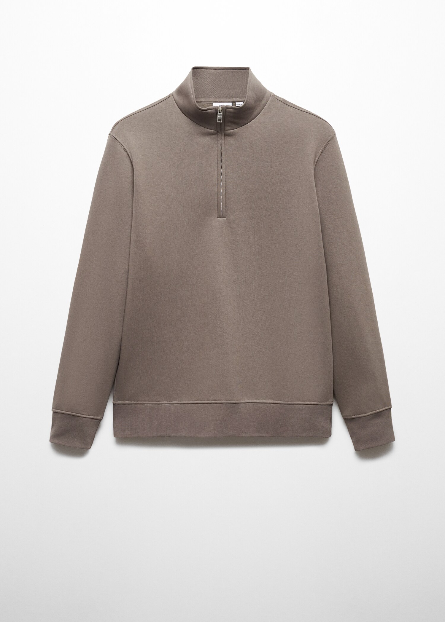 Sweatshirt bomull krage dragkedja - Artikel utan modell