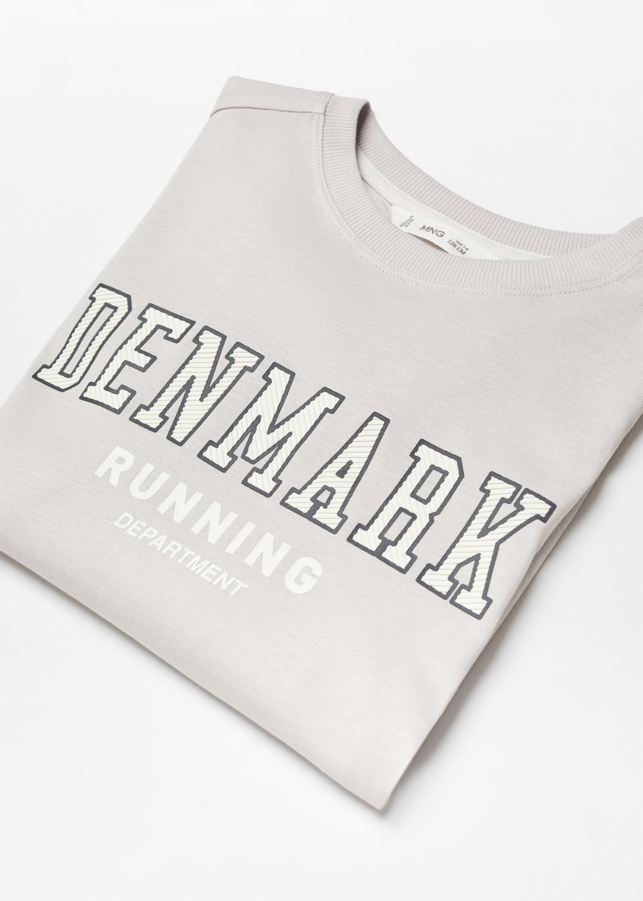 Langärmliges Print-T-Shirt - Detail des Artikels 8, Eisgrau. Ref: 67020655-00.