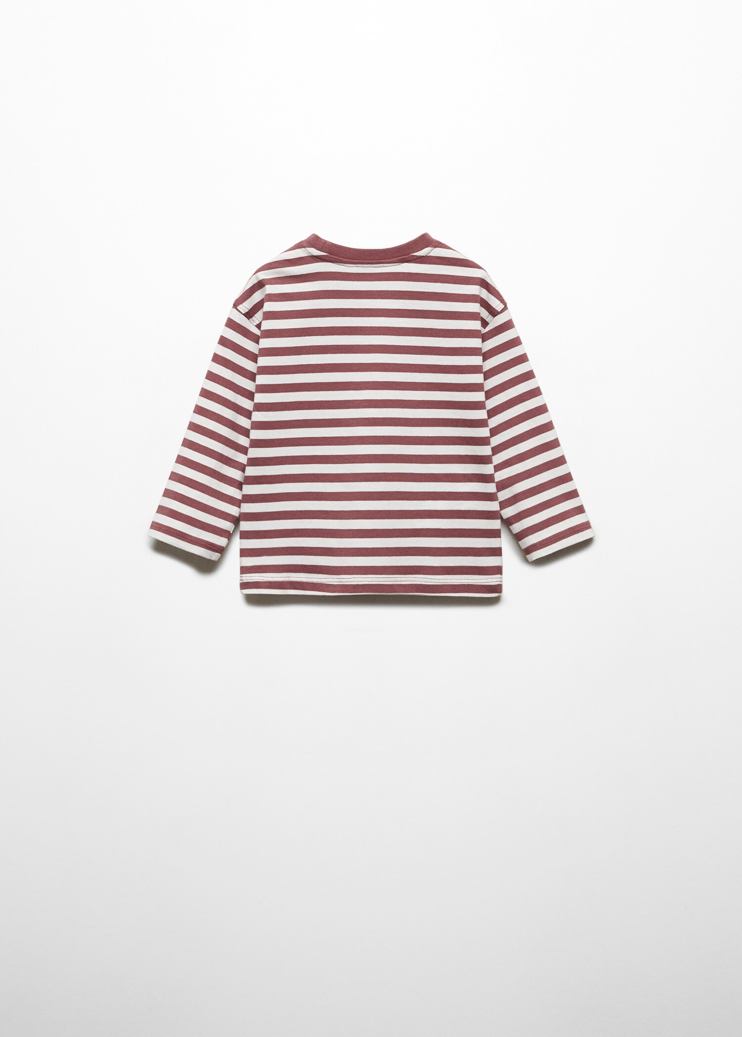 Langärmliges T-Shirt mit Streifen - Rückseite des Artikels