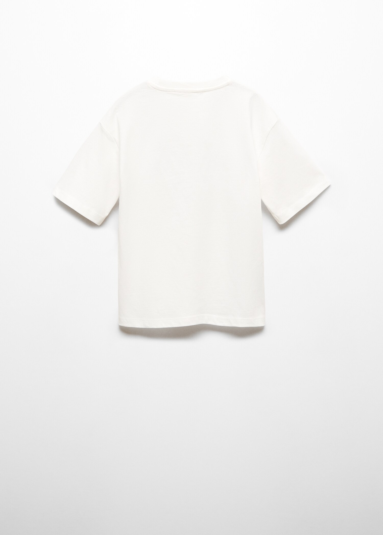 Printed cotton-blend T-shirt - Reverse of the article