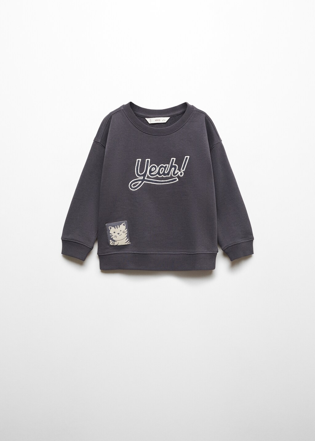 Embroidered message sweatshirt - Baby boys | MANGO OUTLET USA Embroidered message sweatshirt - Baby boys | MANGO OUTLET USA