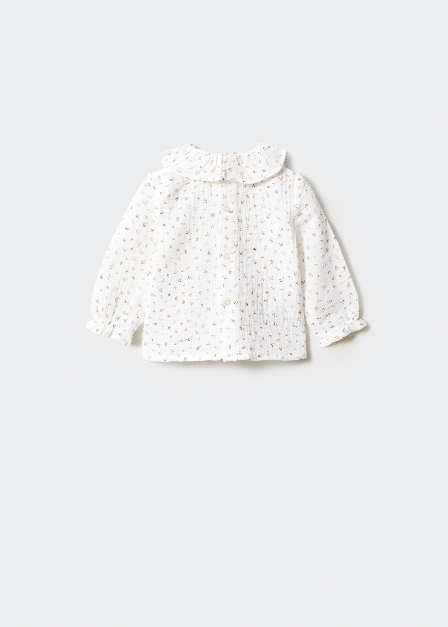 Printed cotton blouse - Reverse of the article