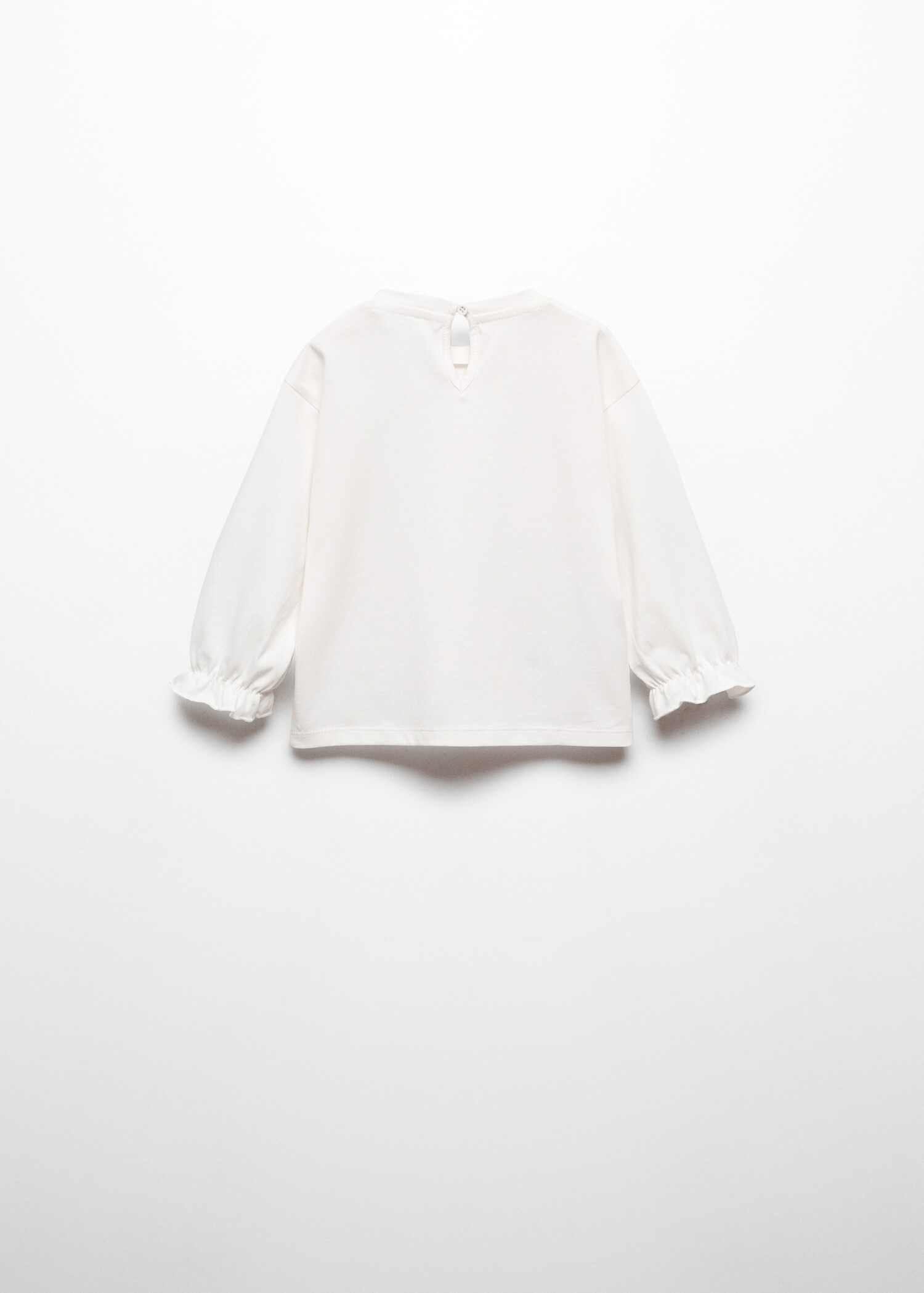 Embroidered butterflies t-shirt - Reverse of the article