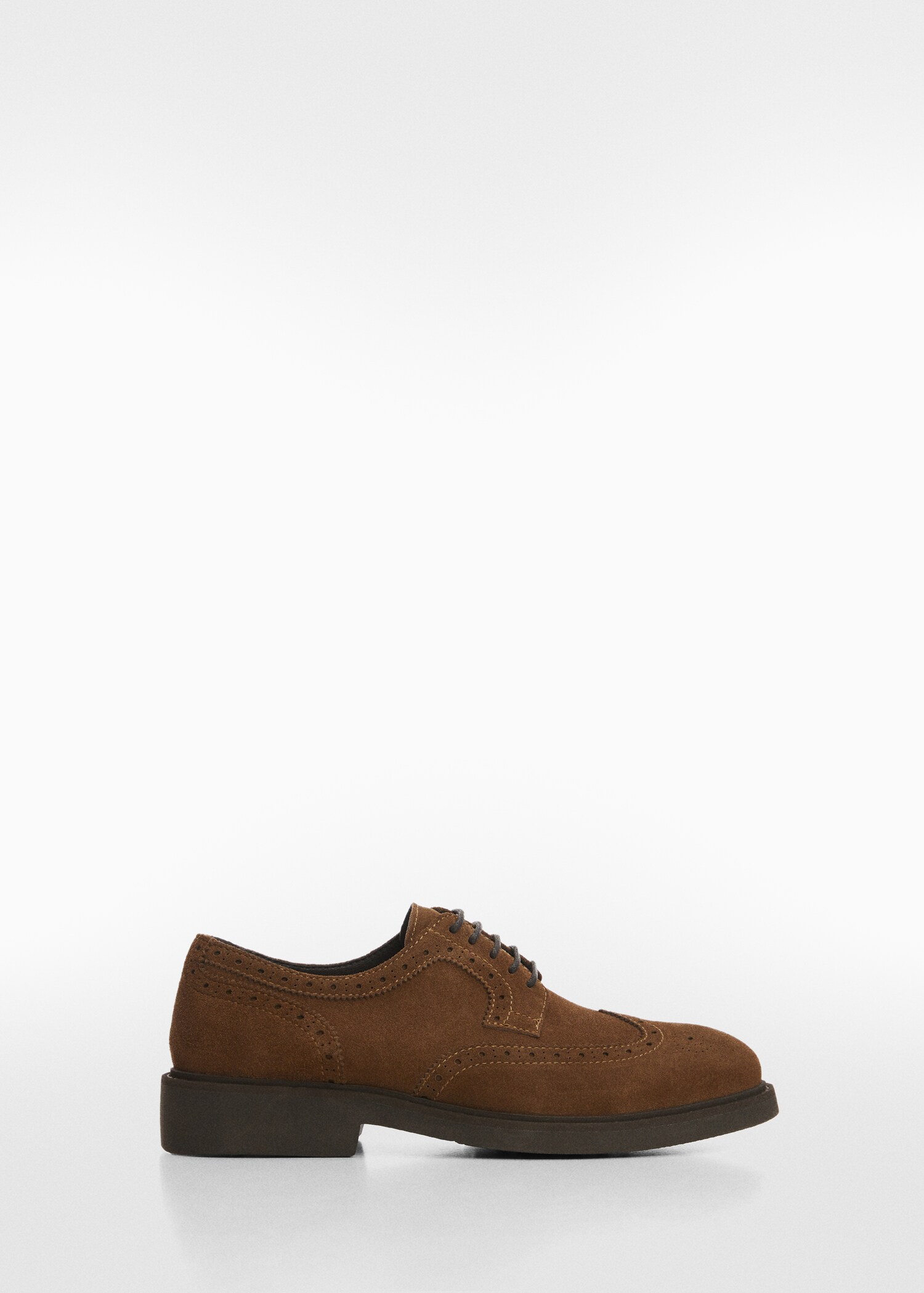 Cut-out suède bluchers - Artikel zonder model