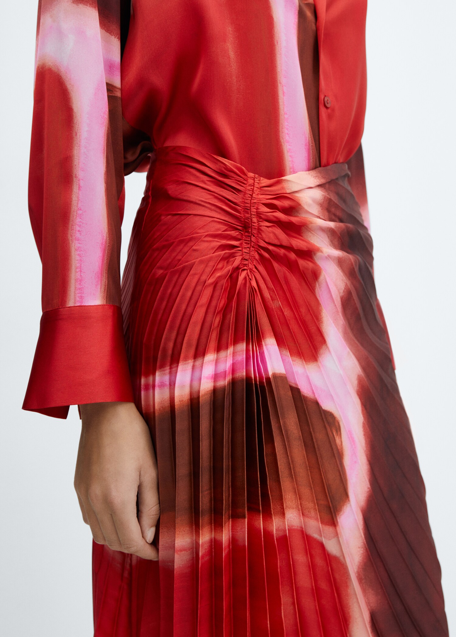 Tie-dye pleated skirt - Details of the article 6