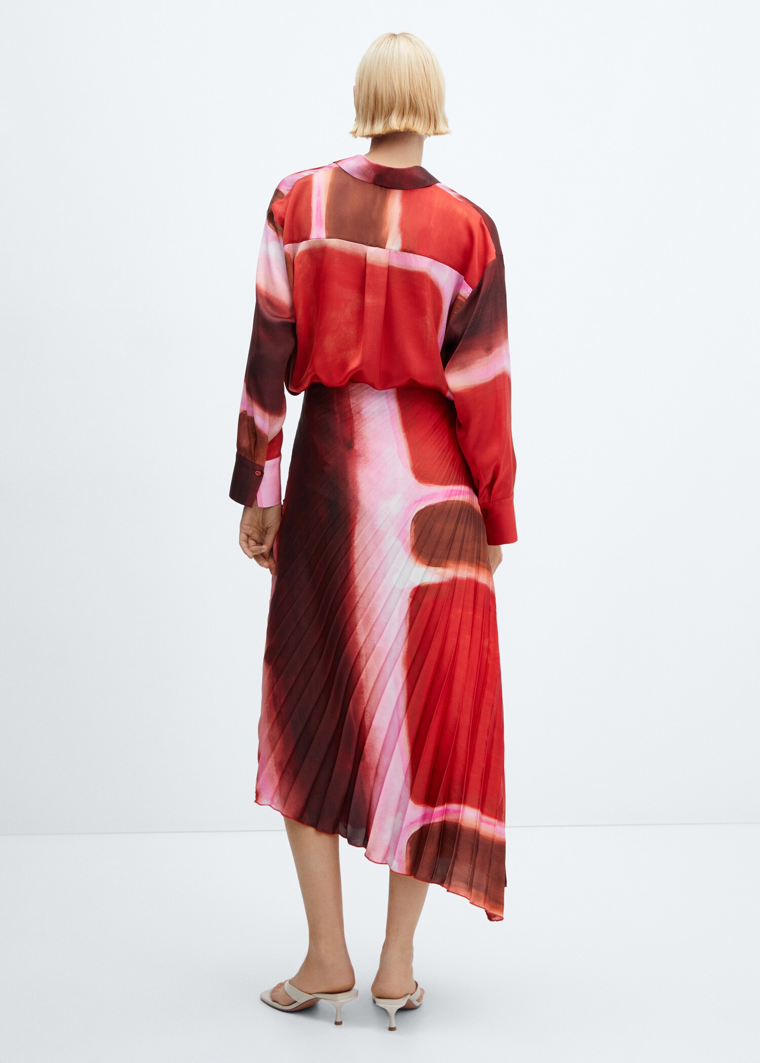 Tie-dye pleated skirt - Reverse of the article