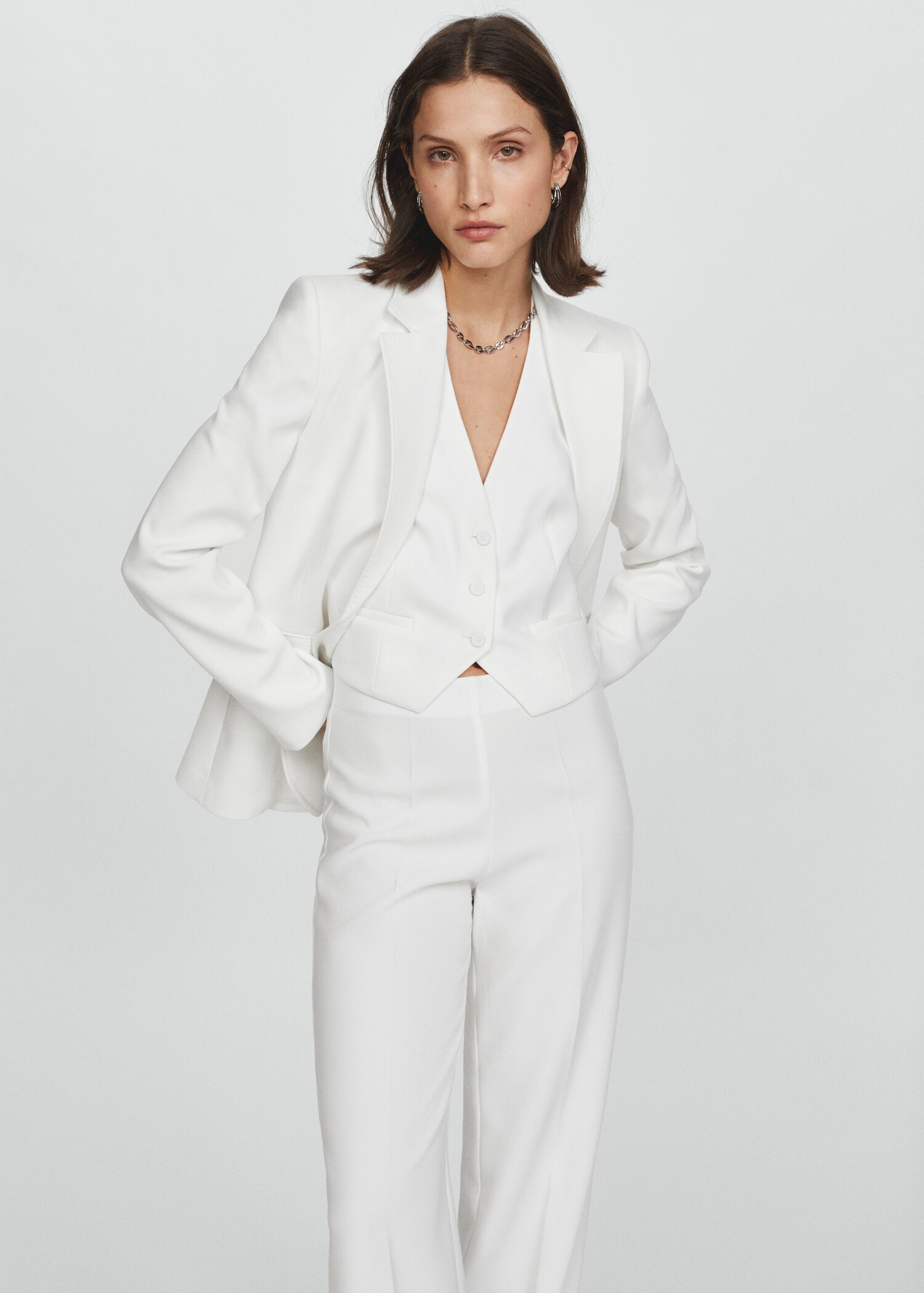 Wideleg suit trousers - Details of the article 1