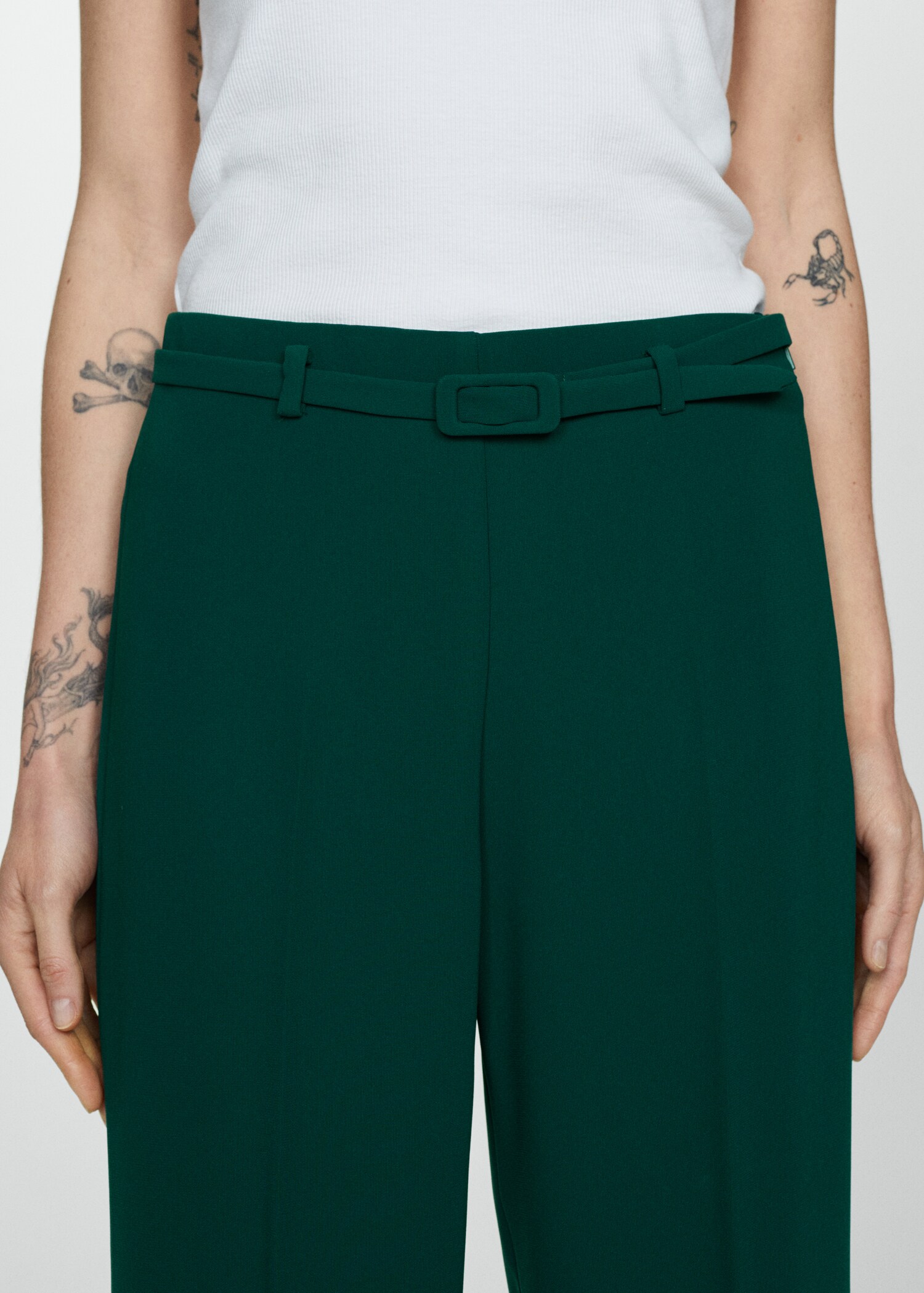 Wideleg suit trousers - Details of the article 1