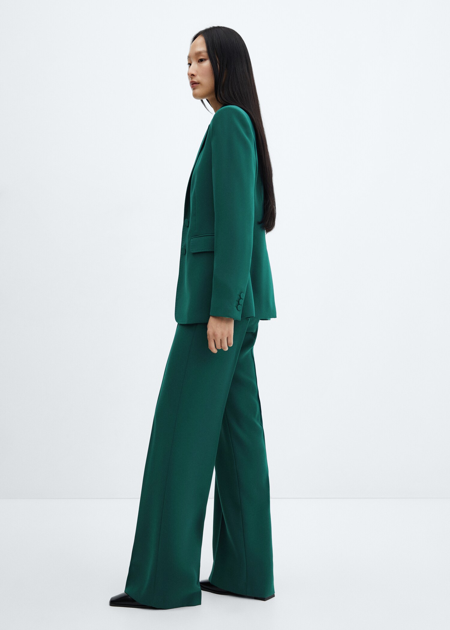 Wideleg suit trousers - Details of the article 2