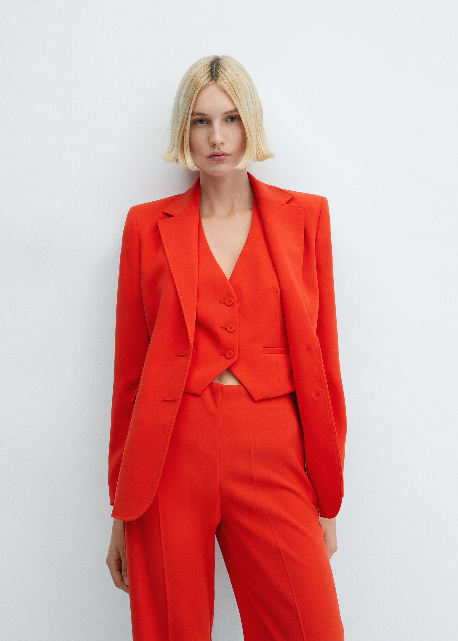Wideleg suit trousers - Medium plane