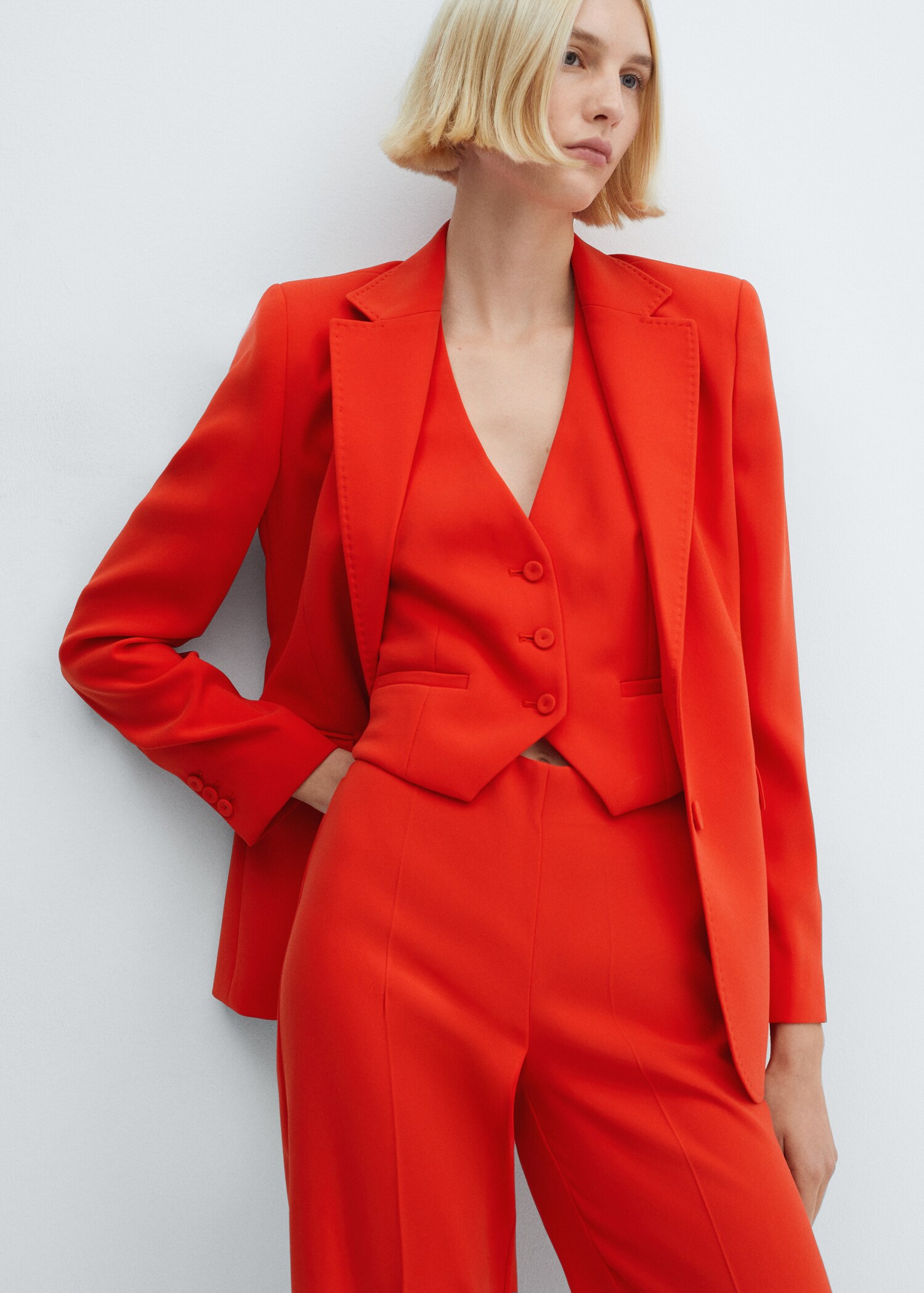 Wideleg suit trousers - Details of the article 1