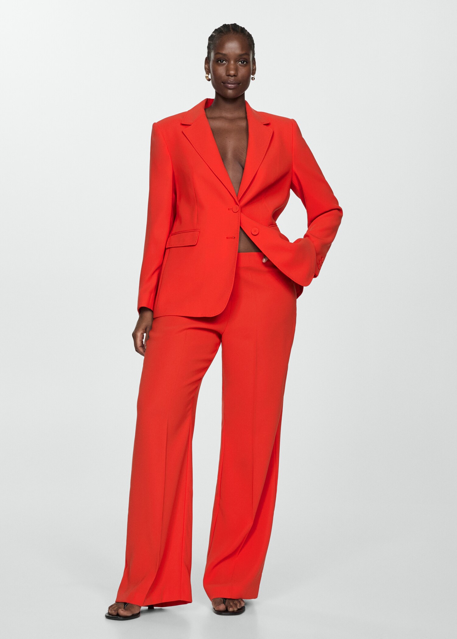 Wideleg suit trousers - Details of the article 3