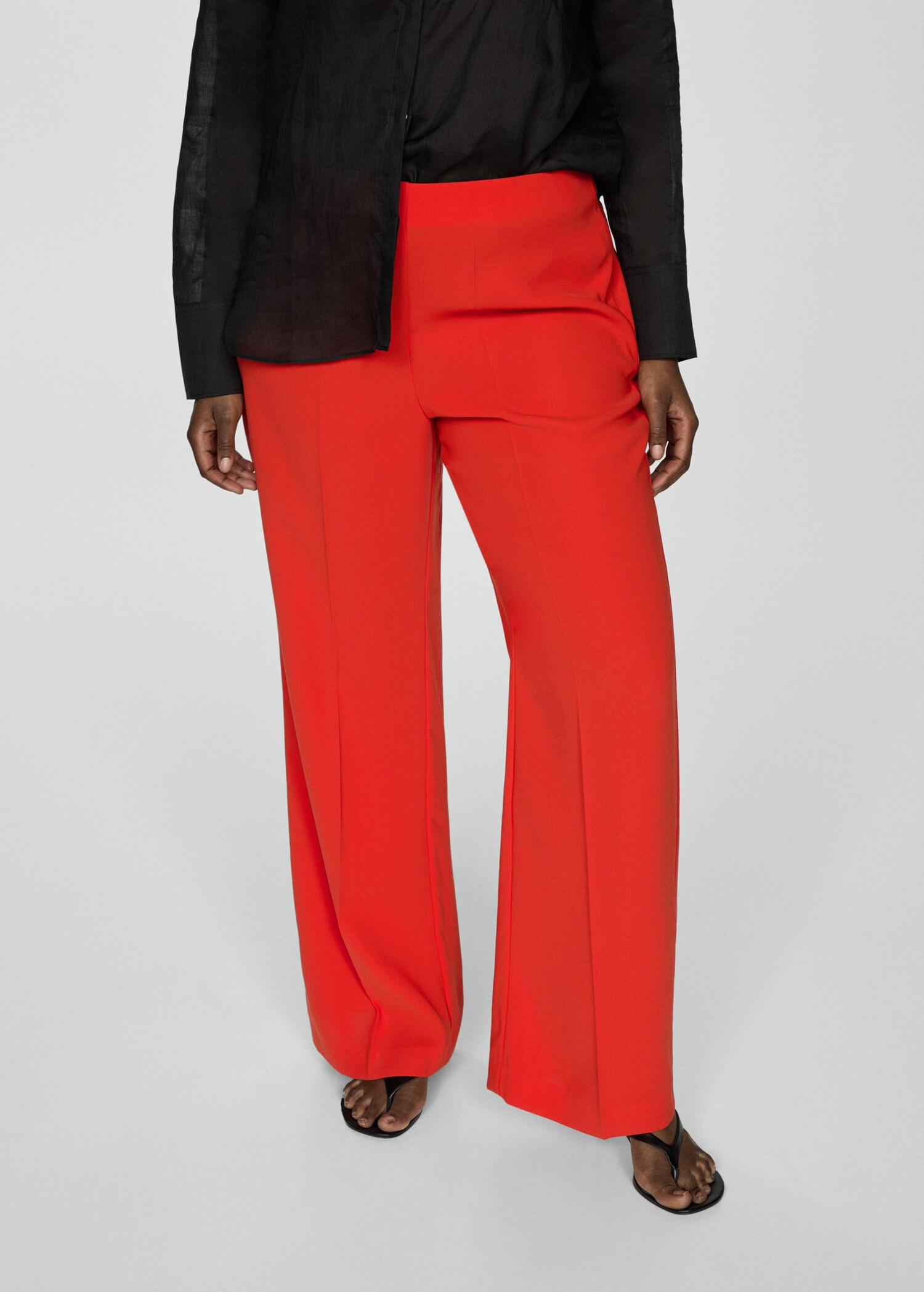 Wideleg suit trousers - Details of the article 4