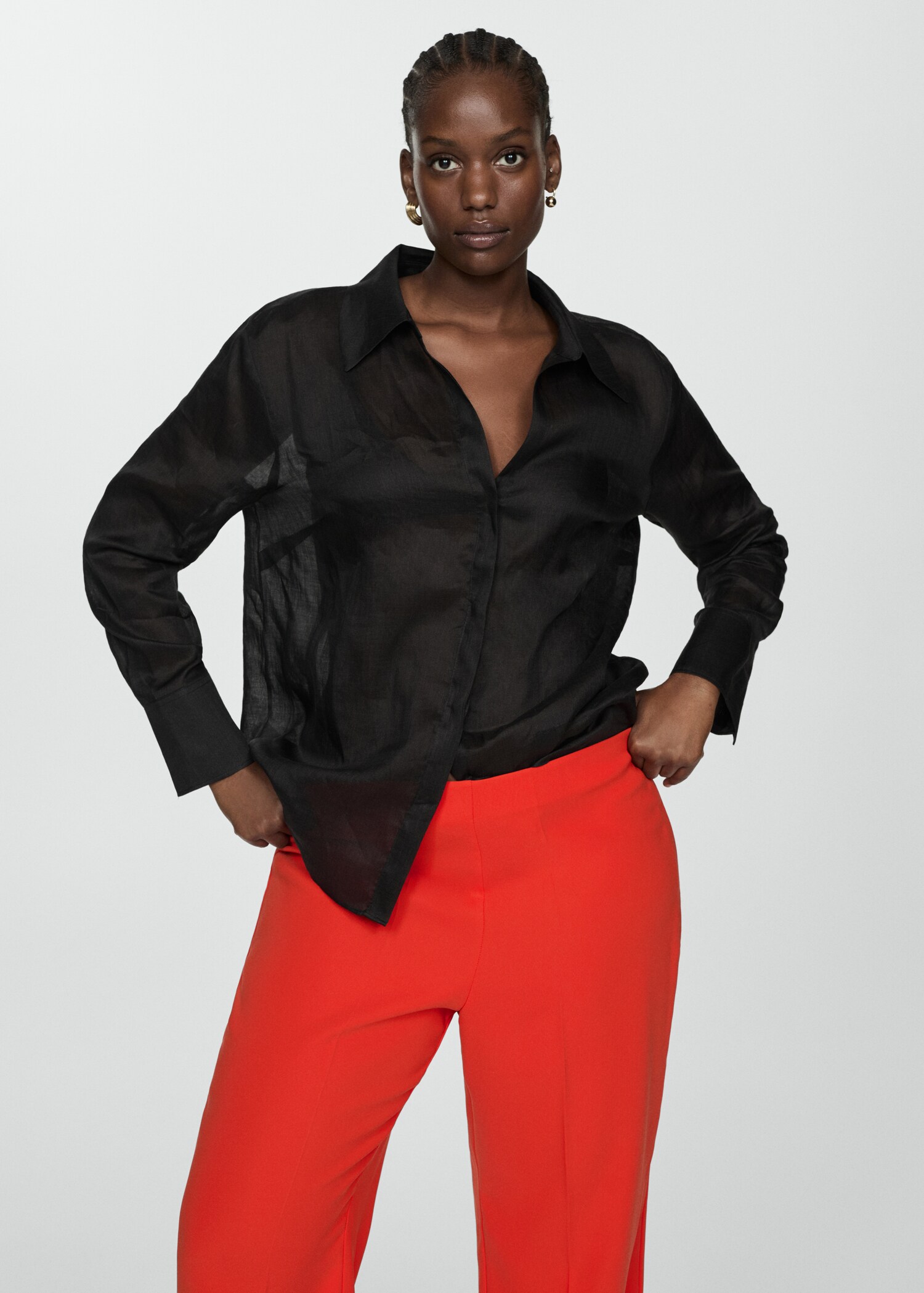 Wideleg suit trousers - Details of the article 5