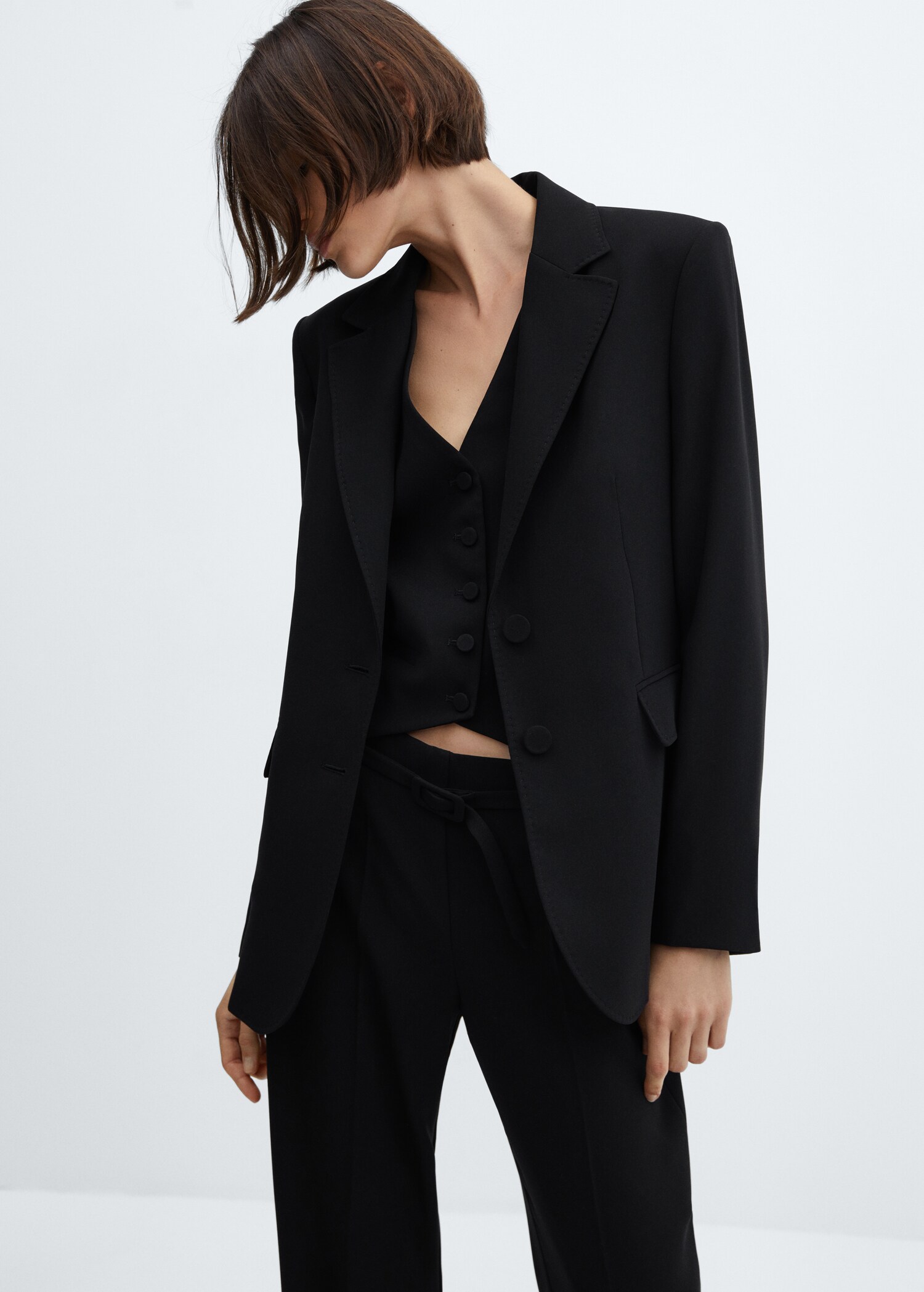 Wideleg suit trousers - Details of the article 1