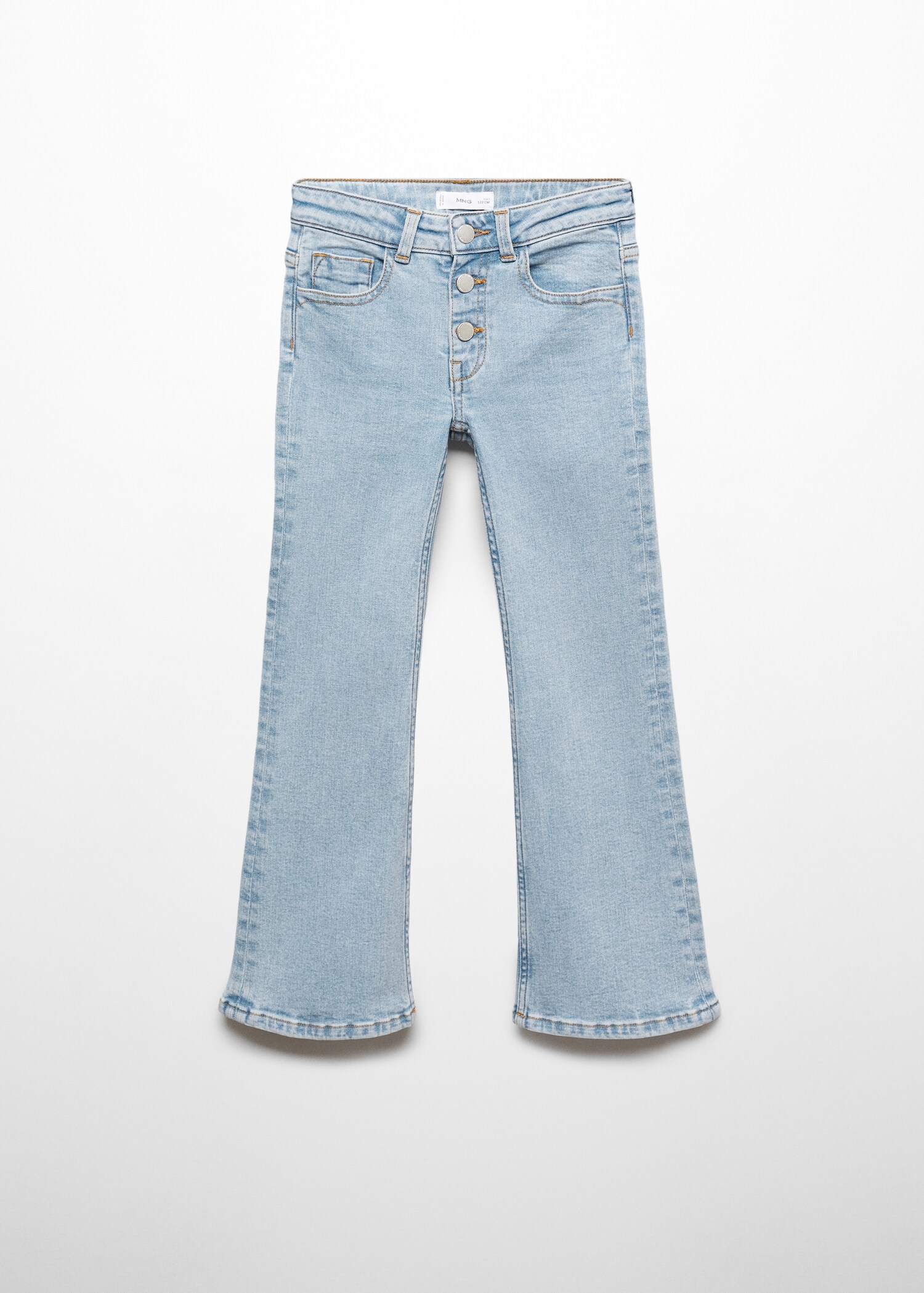 Utsvängda jeans knappar - Artikel utan modell
