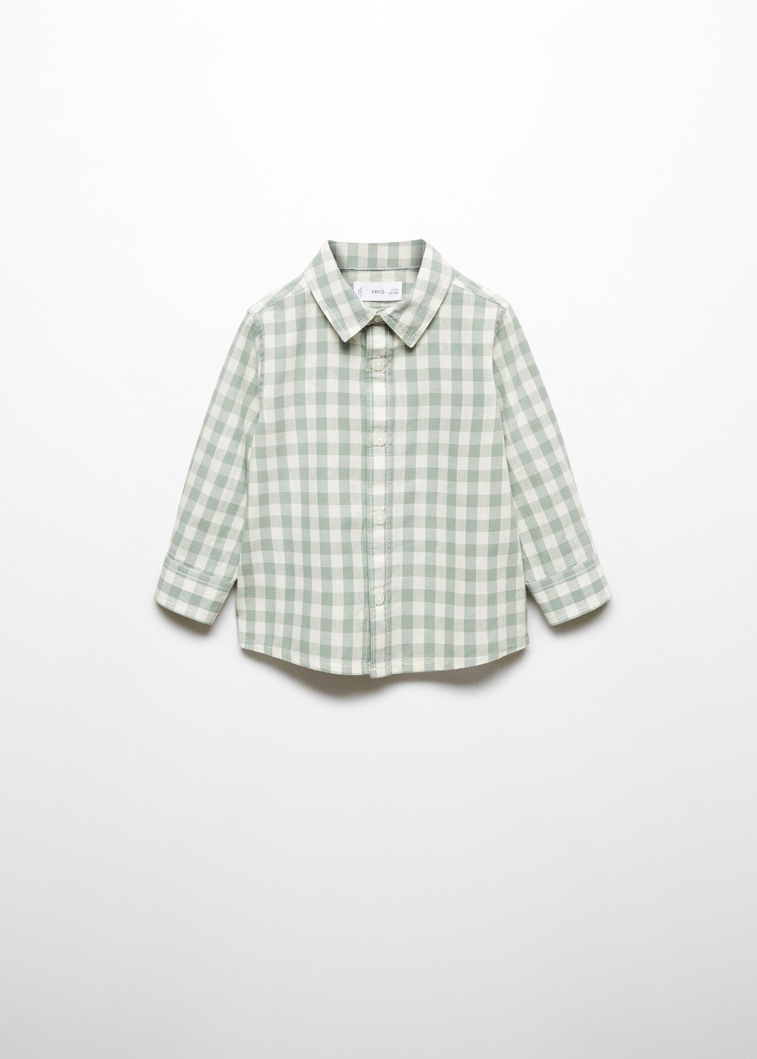 Camisa de algodão de quadrados vichy - Artigo sem modelo