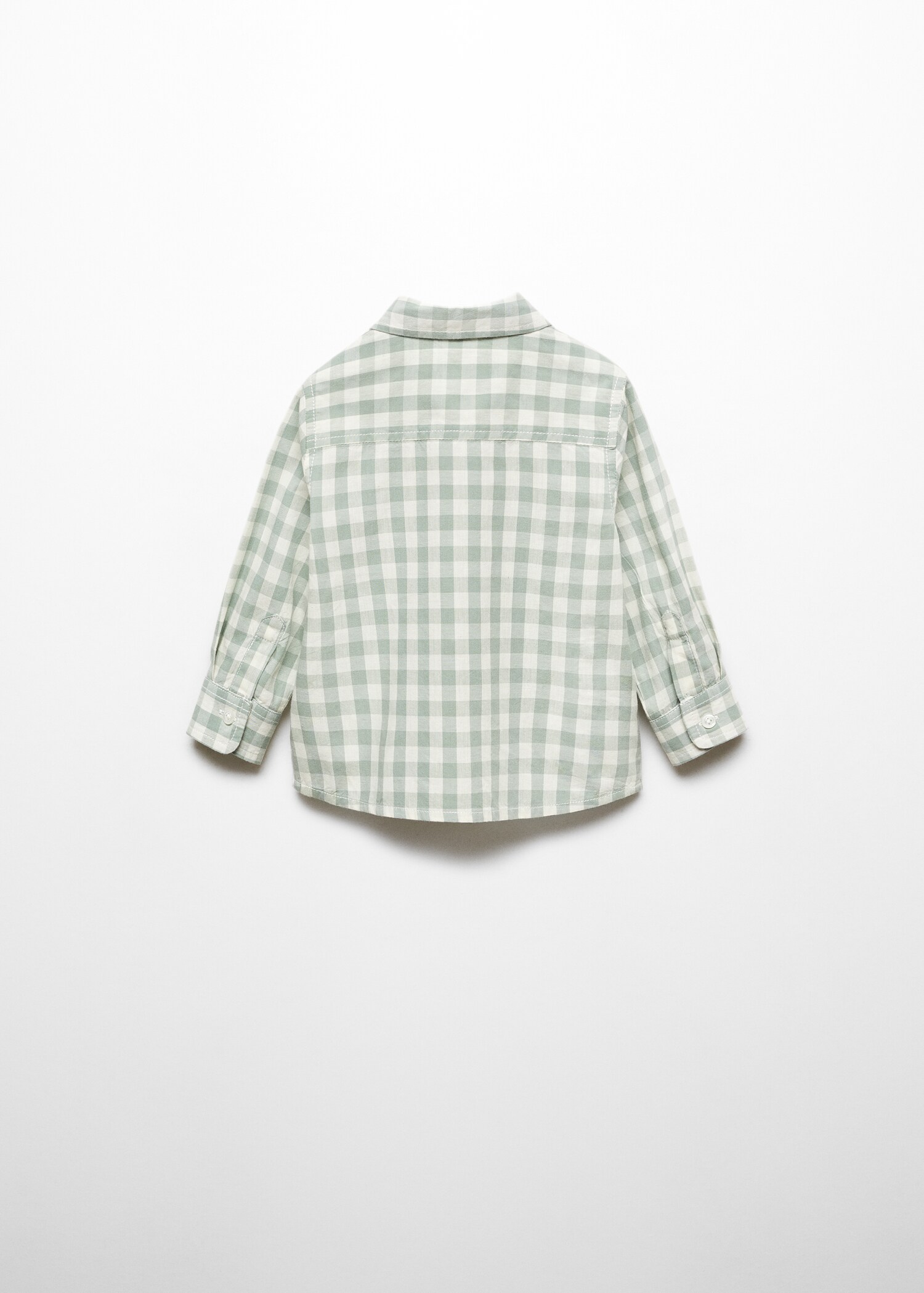 Camisa de algodão de quadrados vichy - Verso do artigo