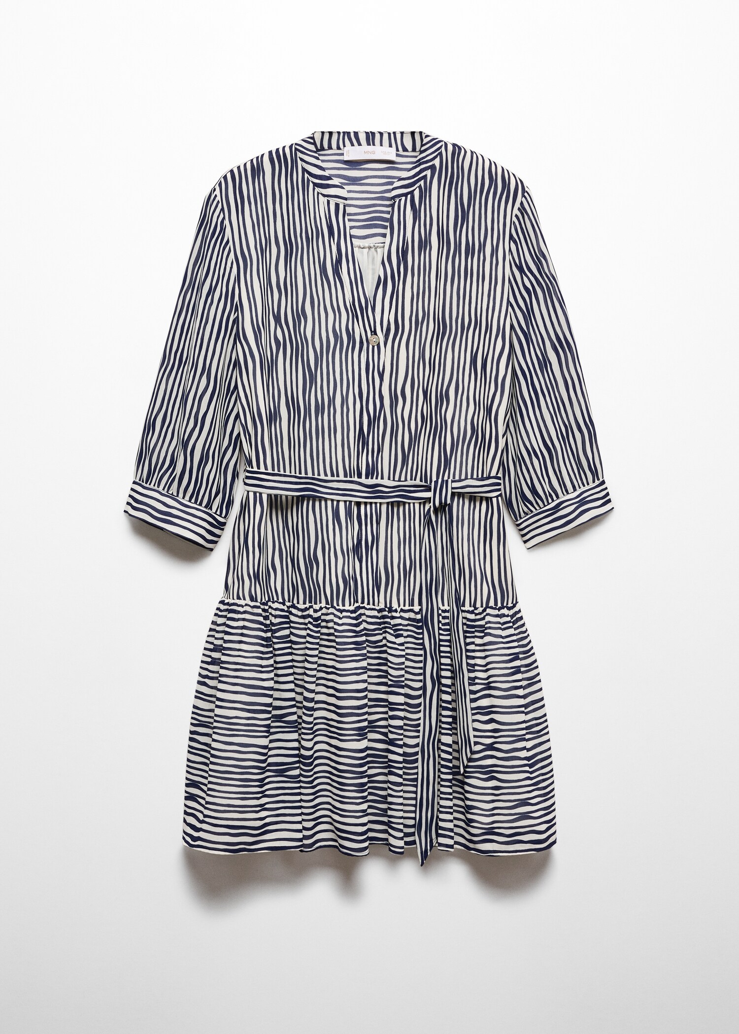 Robe imprimée à nœud - Article sans modèle