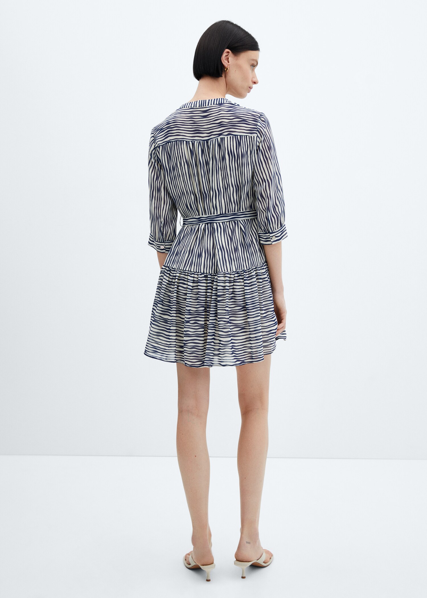 Robe imprimée à nœud - Verso de l’article