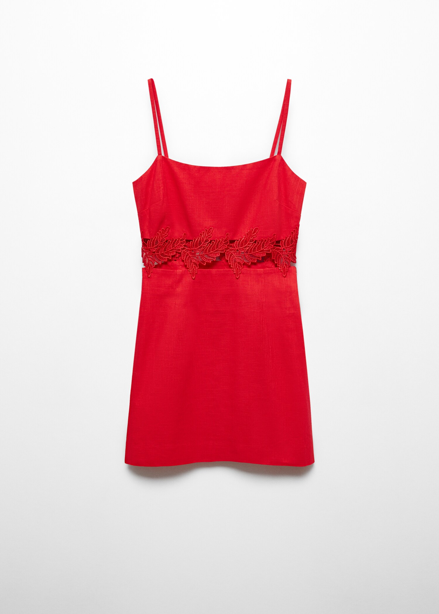 Embroidered short dress - Article without model