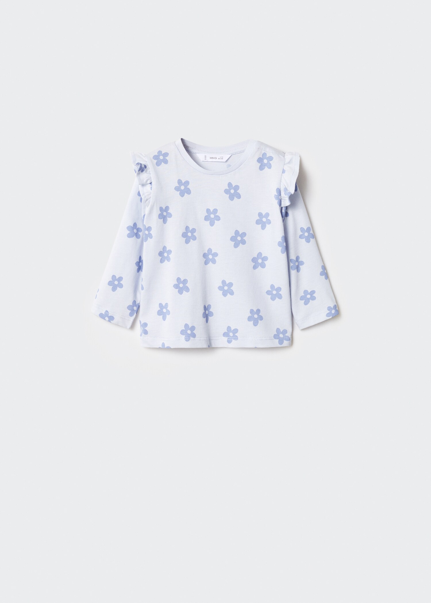 Ruffled detail T-shirt - Article without model