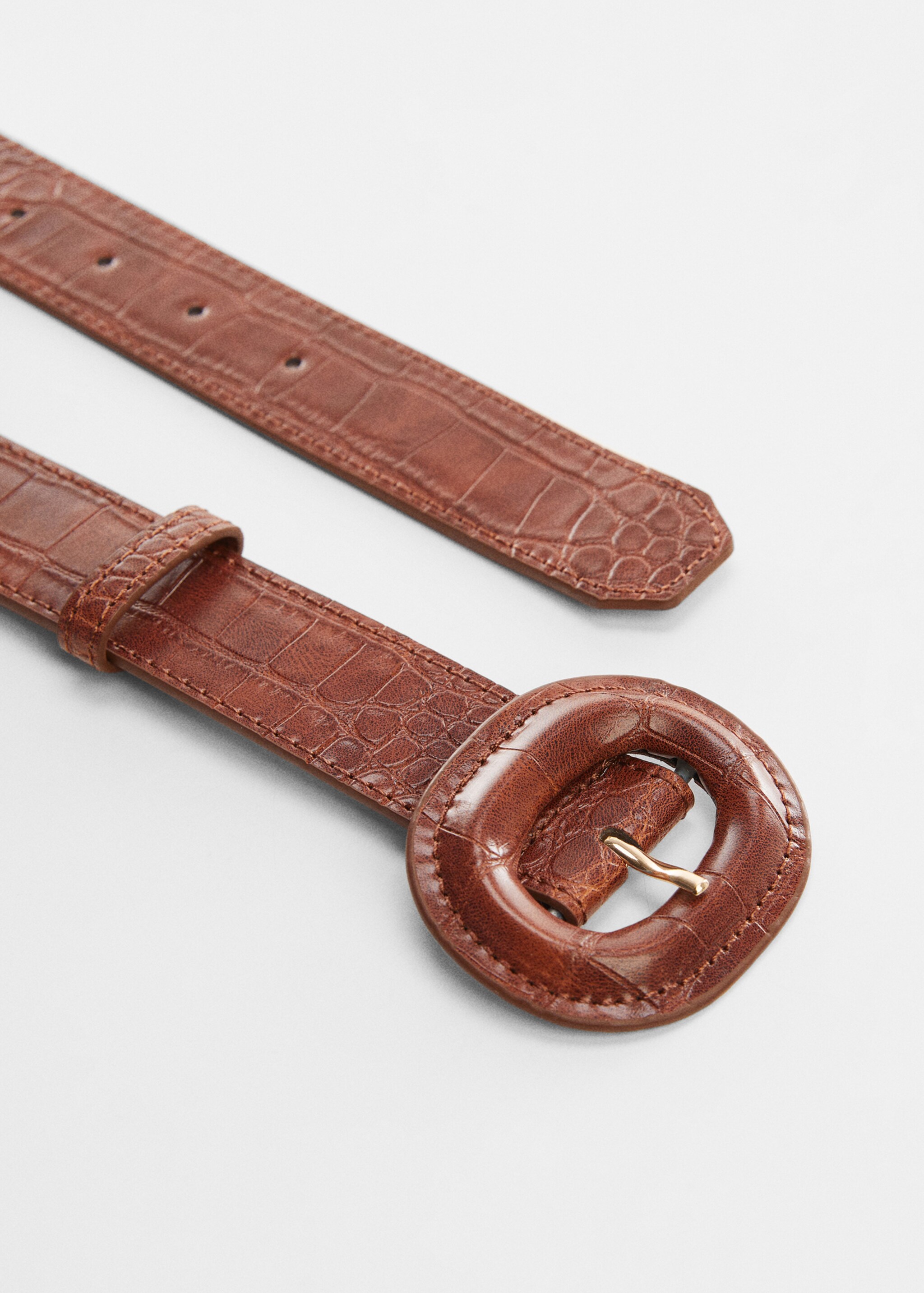 Animal print effect belt - Medium plane