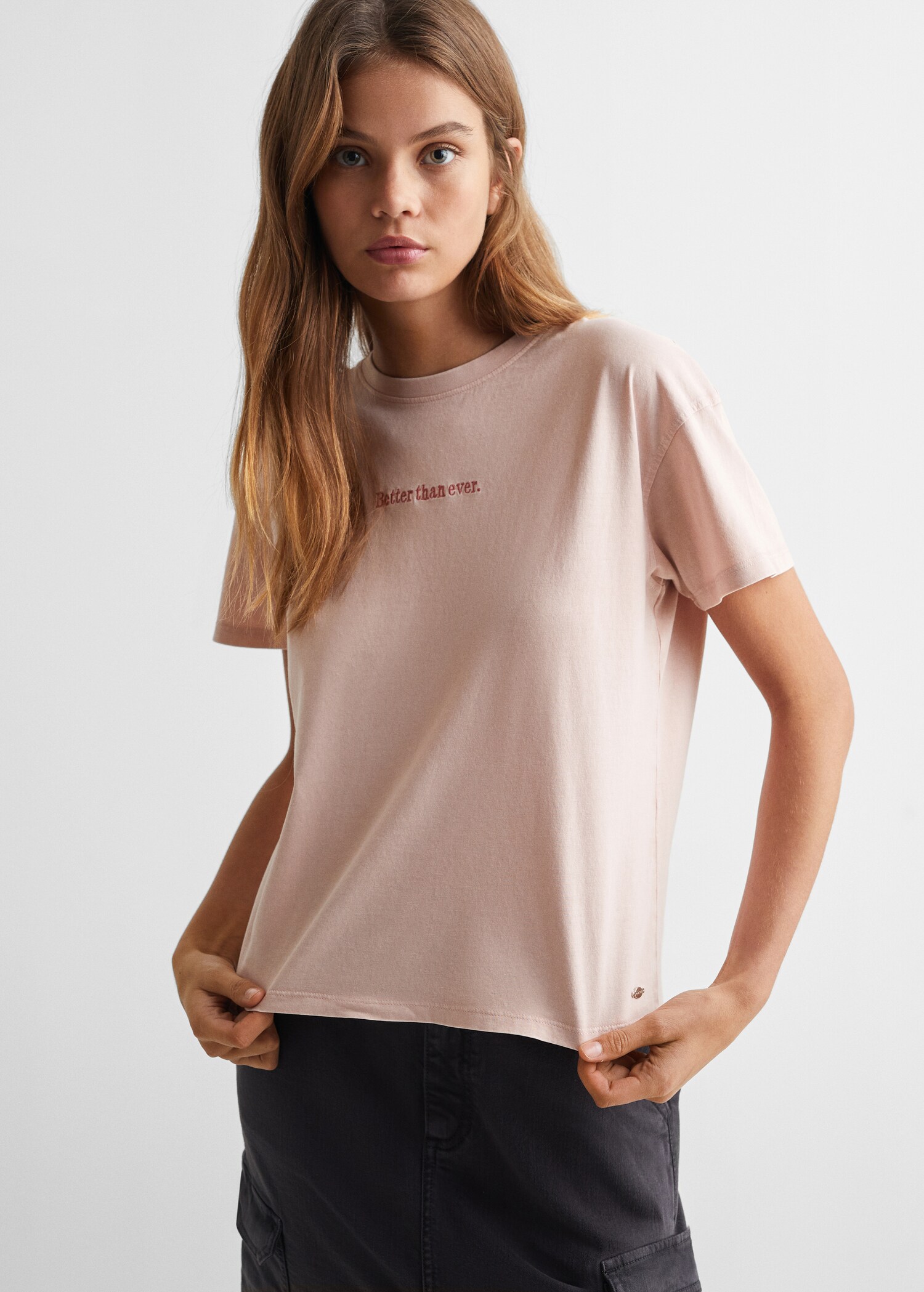 Printed message T-shirt - Medium plane