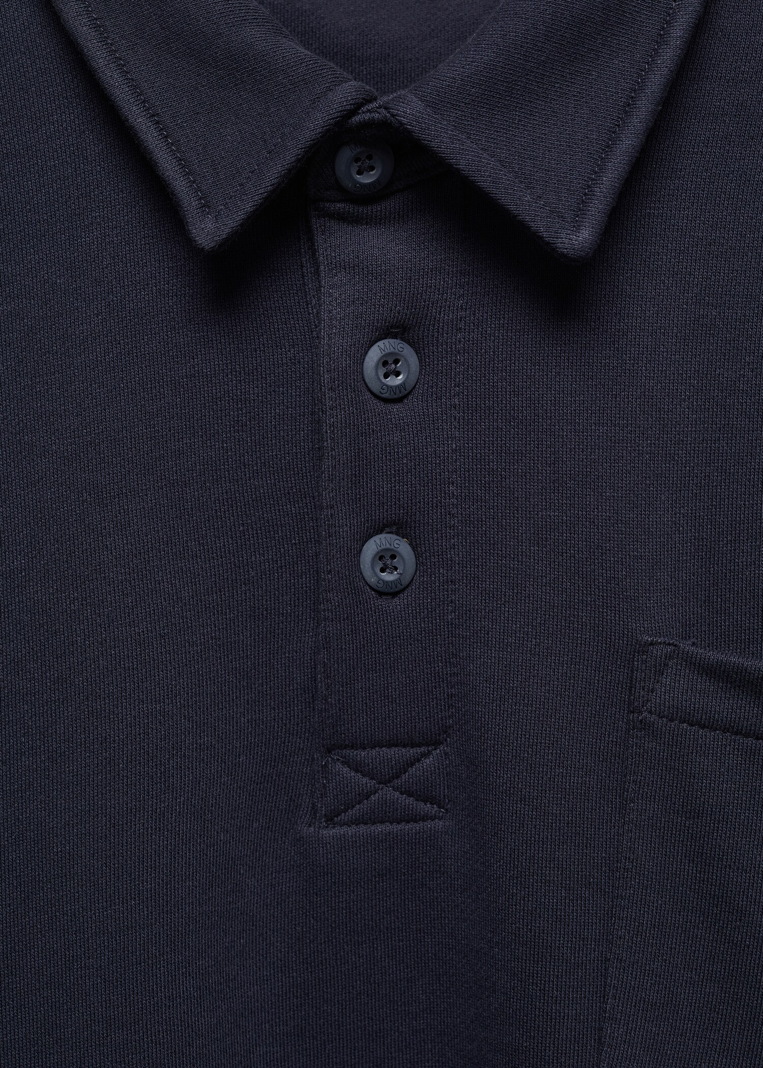 Polo coton à manches longues - Détail de l'article 8