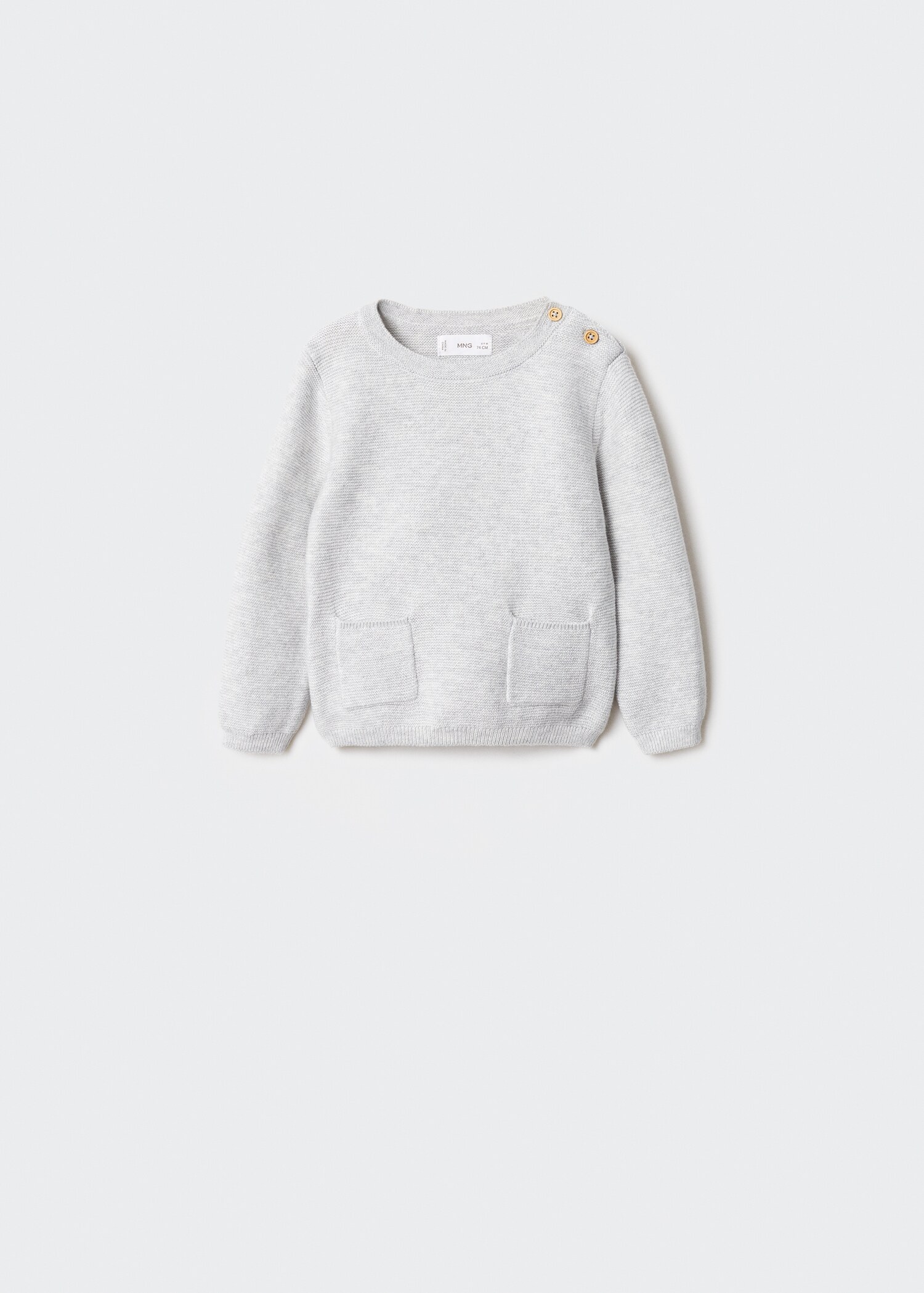 Sweter z dzianiny z kieszeniami - Artykuł bez modela/modelki