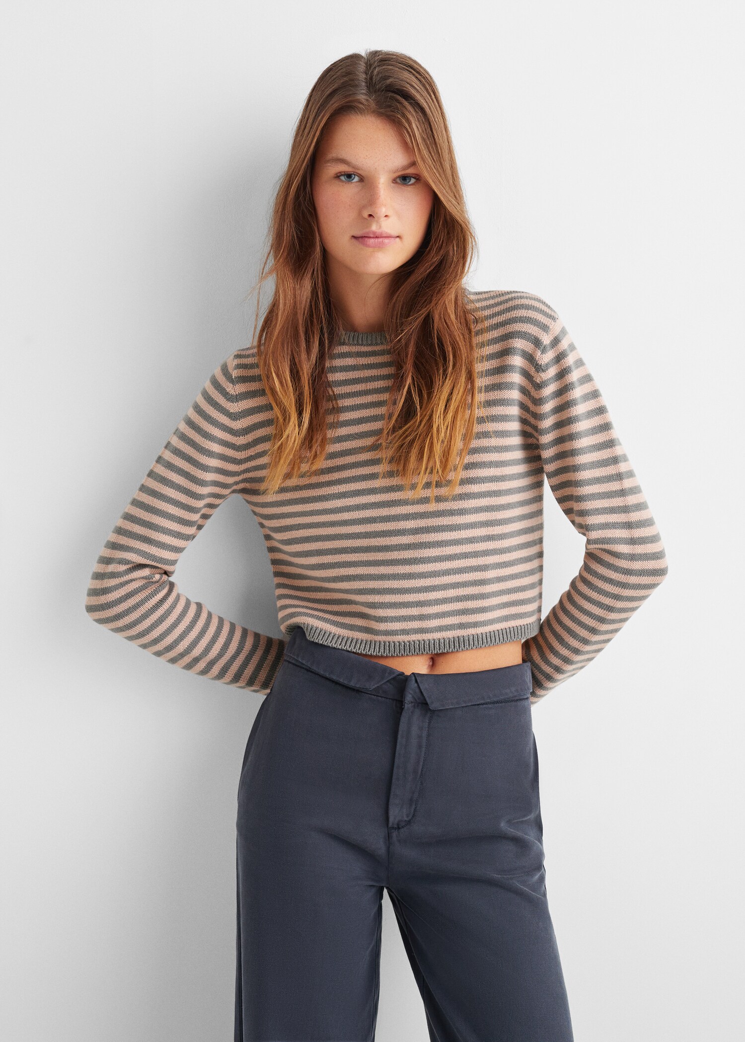 Knit striped sweater - Details of the article 2