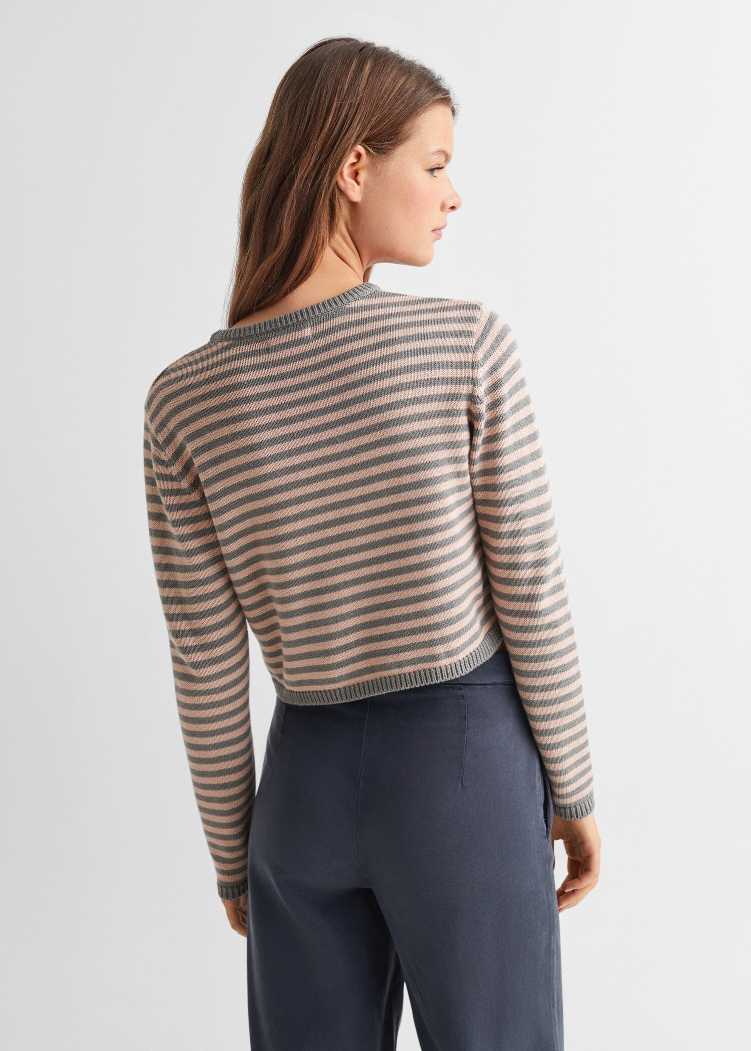 Knit striped sweater - Reverse of the article