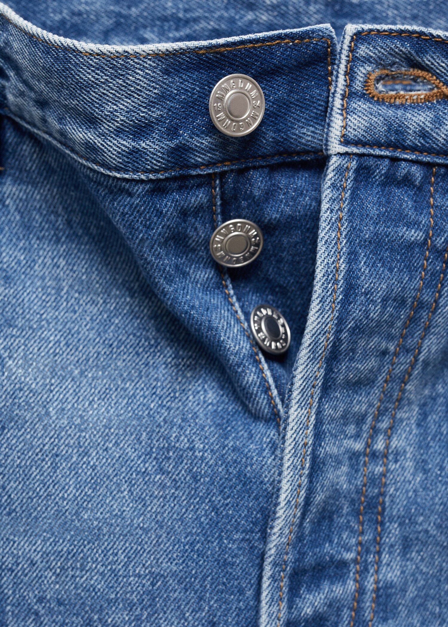 Loose-Wideleg-Jeans mit mittlerer Bundhöhe - Detail des Artikels 8