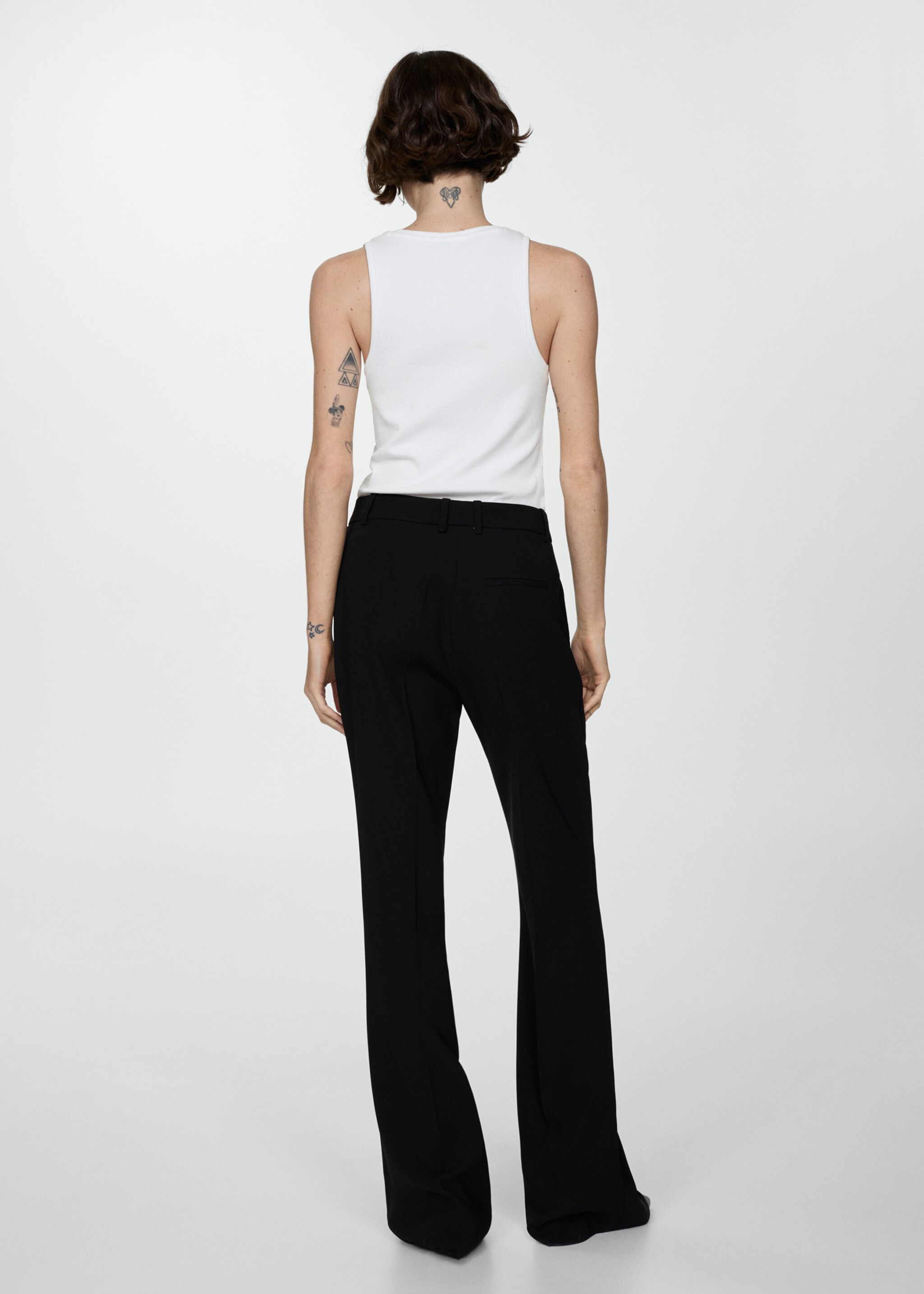 Pantaloni de costum evazați - Spatele articolului