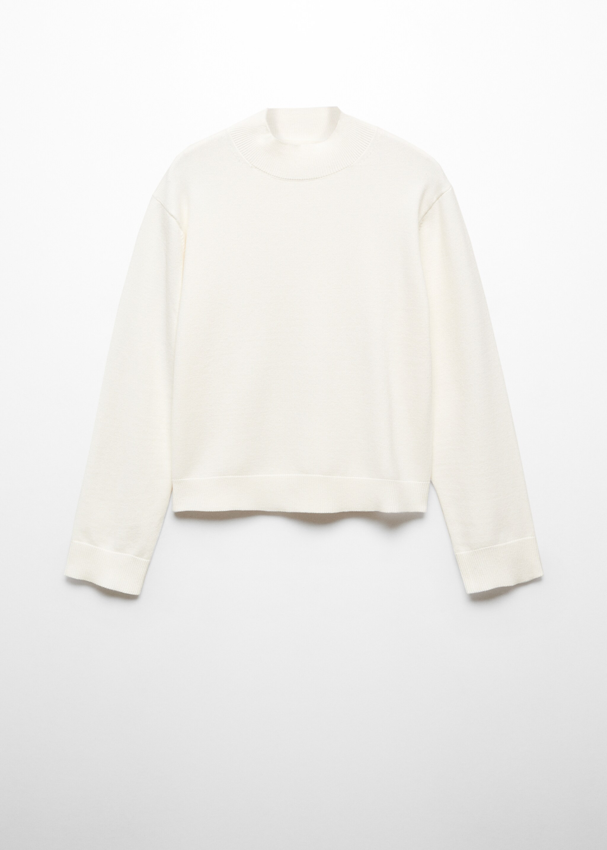 Knitted sweater with perkins neck - Article without model, Ecru. Ref: 67023271-00.