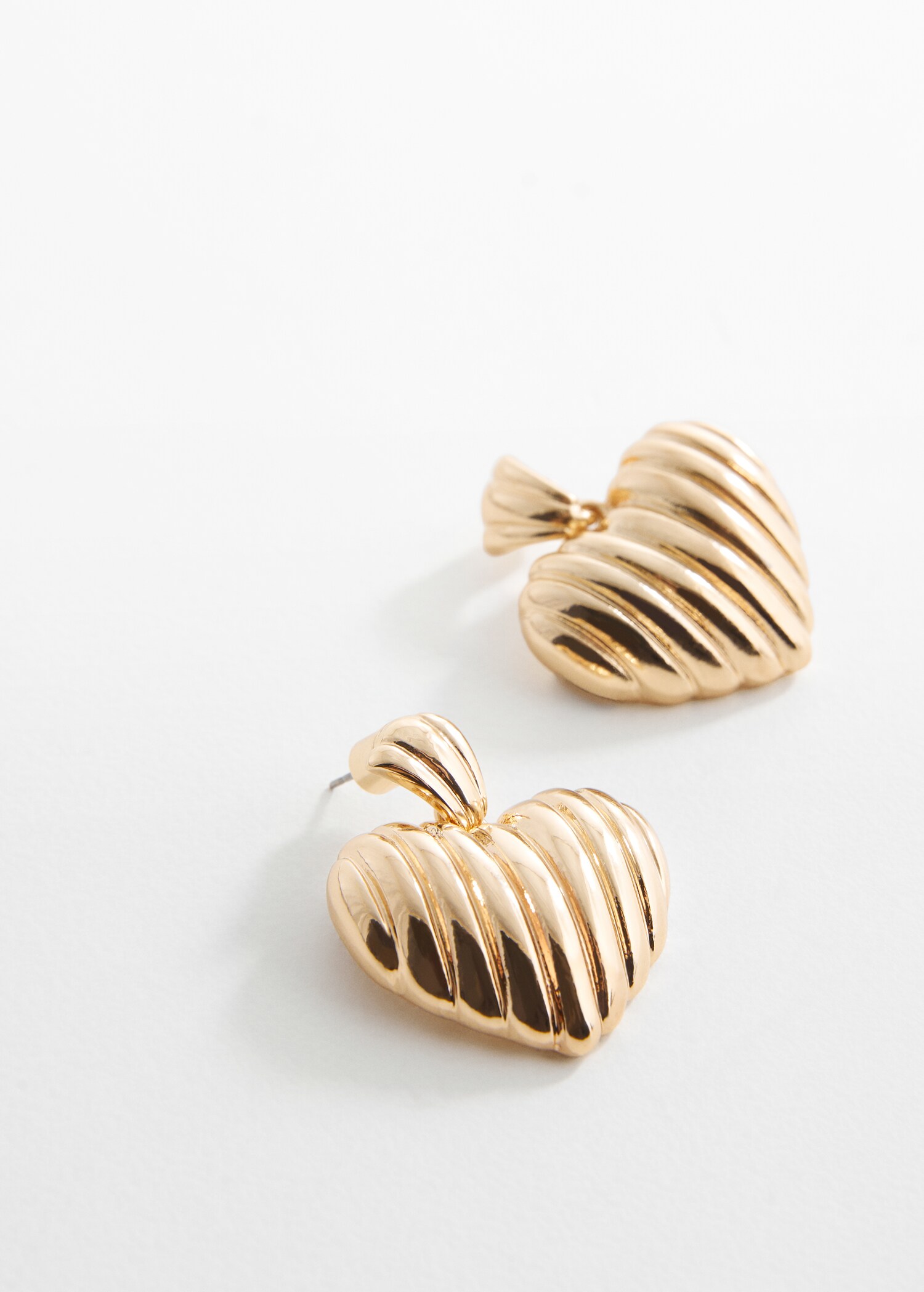 Heart-shape earrings - Medium plane