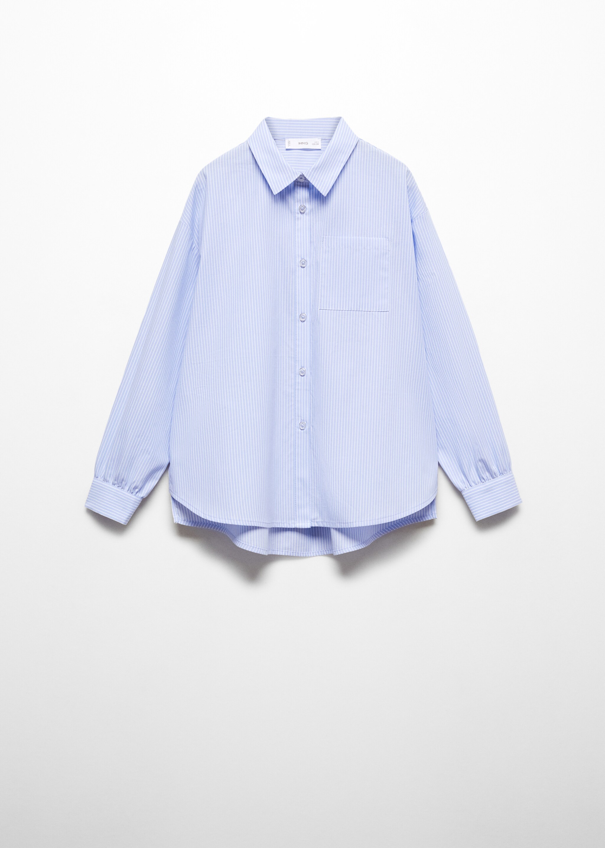 Gestreiftes Oversize-Hemd - Artikel ohne Model, Blau. Ref: 67023687-00.