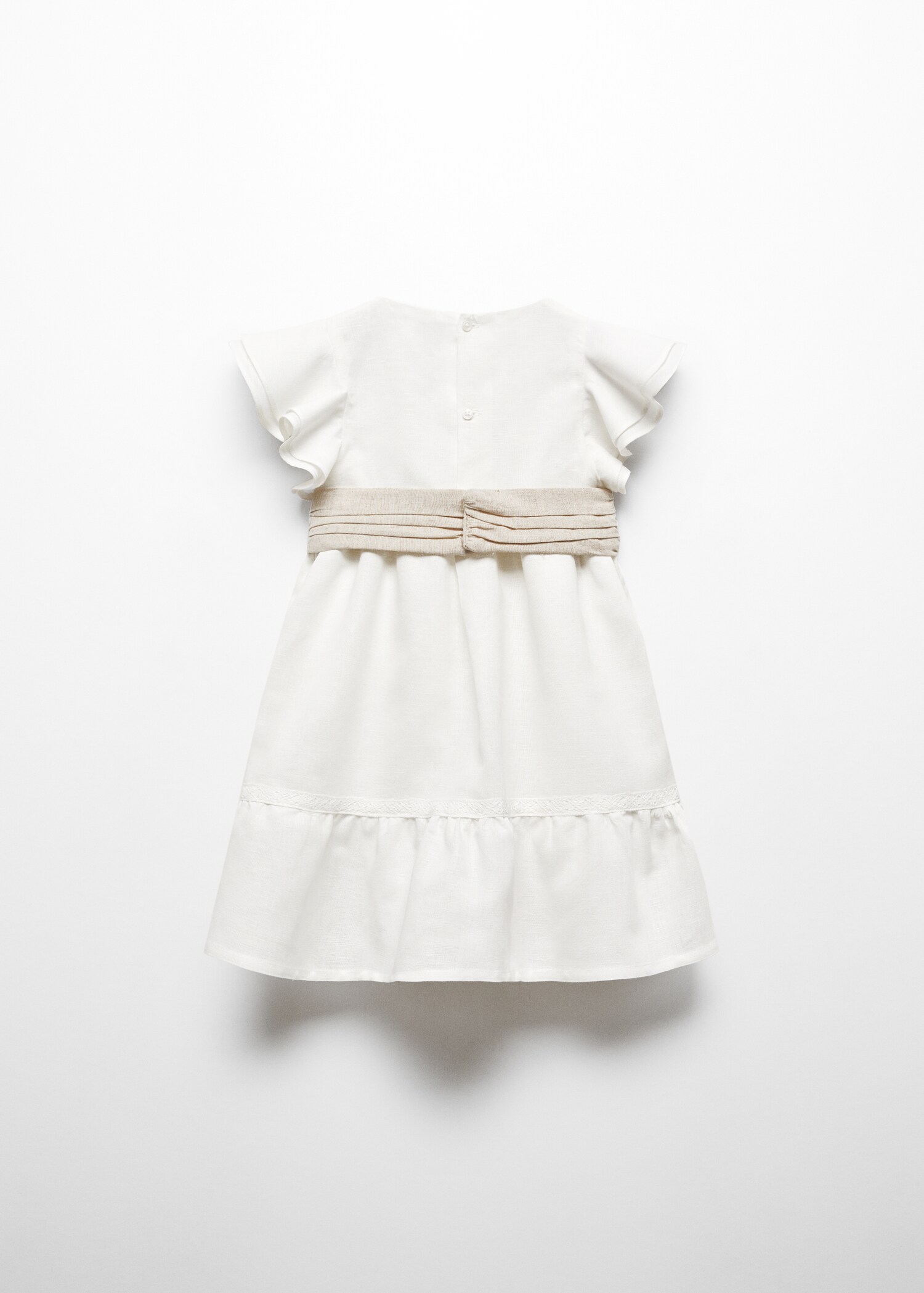 Belt linen dress - Reverse of the article