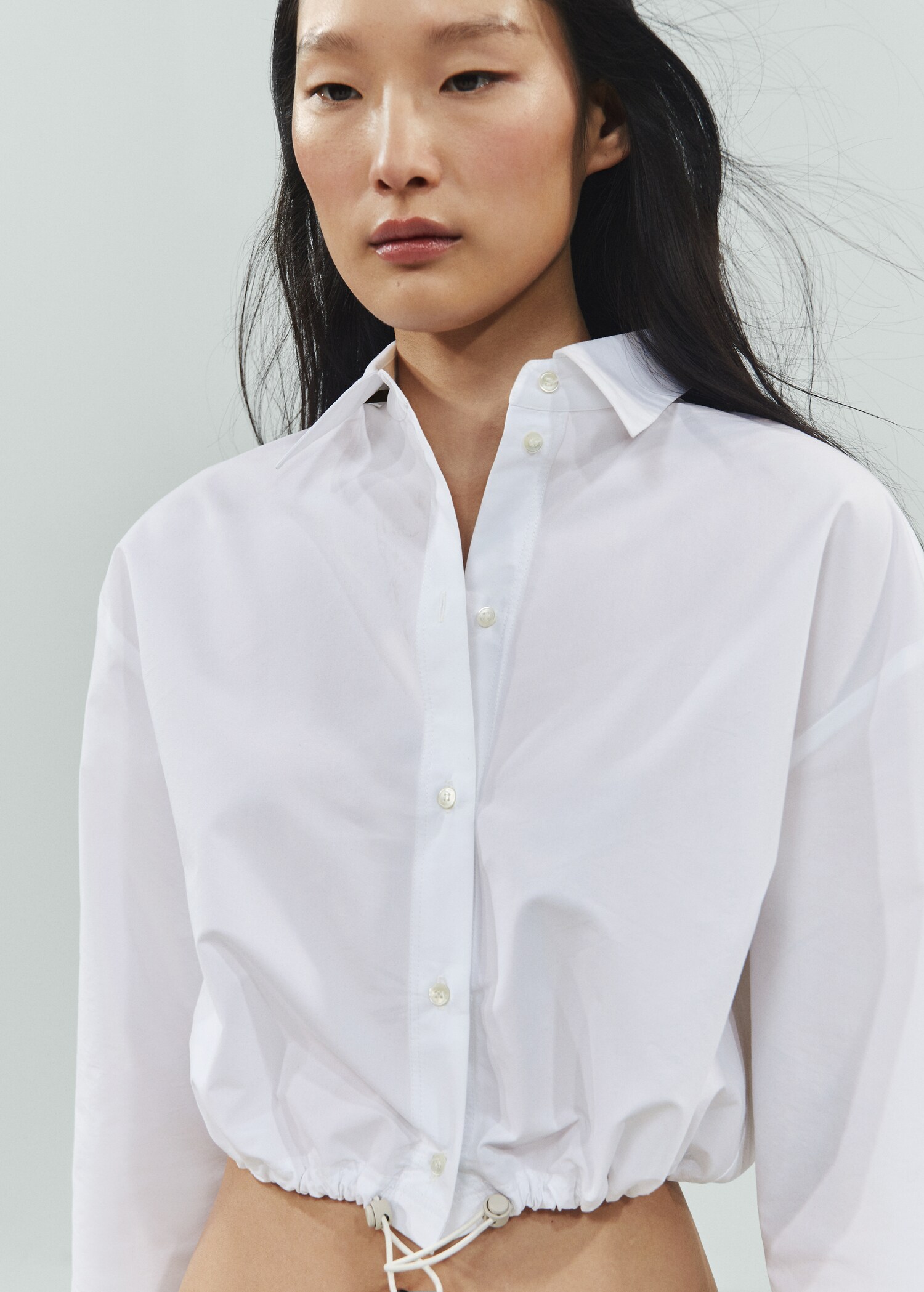 Cotton parachute shirt - Details of the article 1